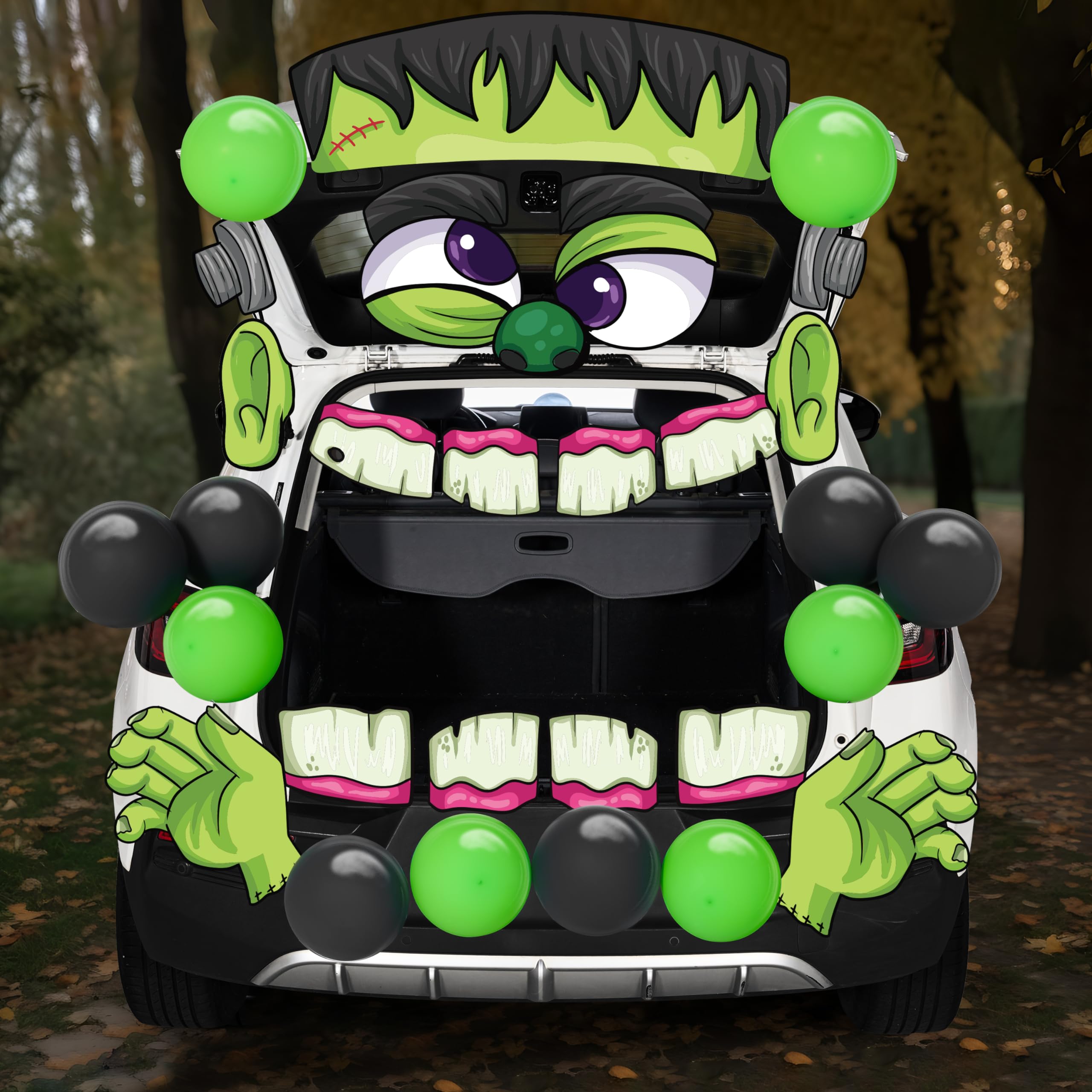 Amazon.com: JOYIN Halloween Trunk Or Treat Frankenstein Decor Kit