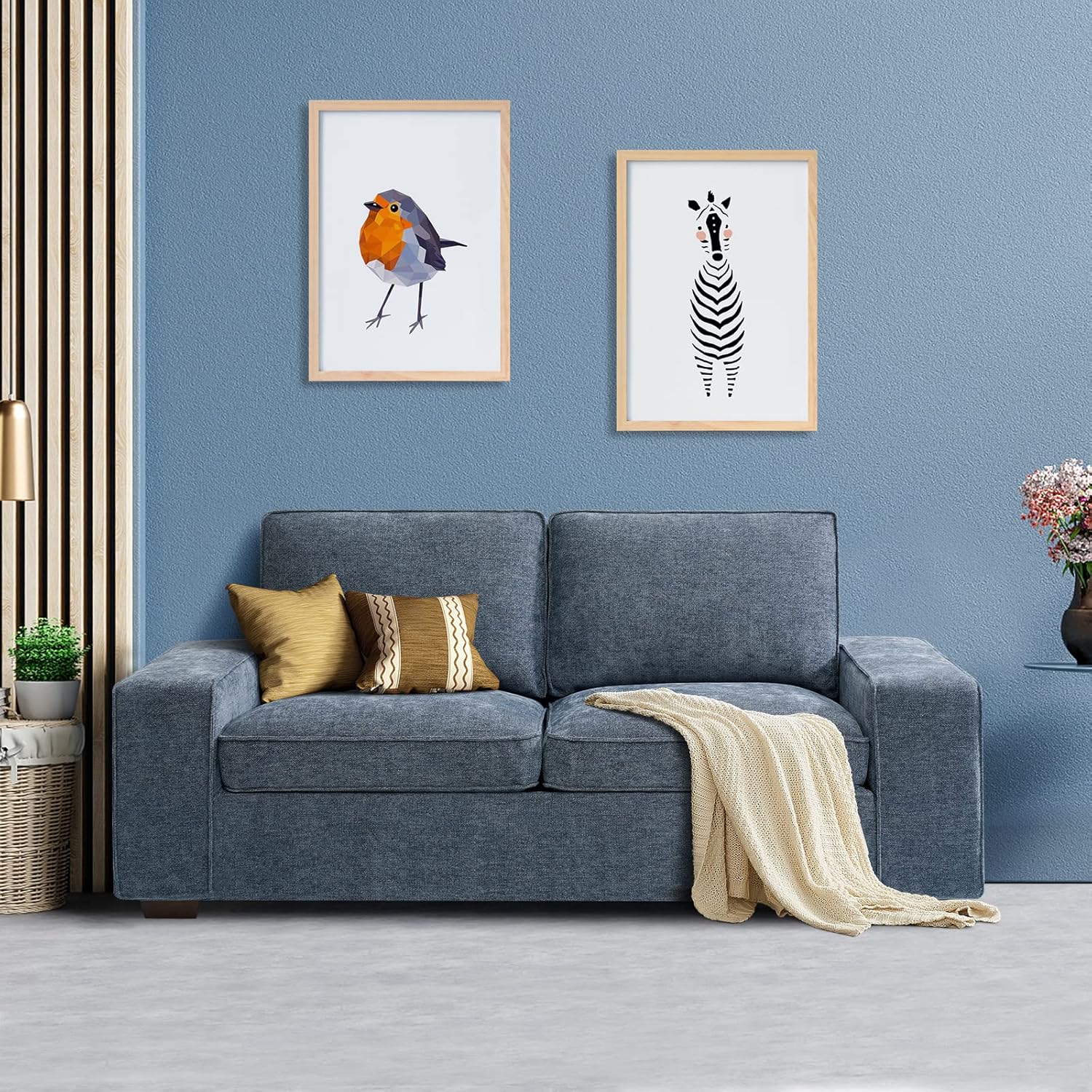 LEISLAND 71.25" Modern Sofas for Living Room, Small Sofas