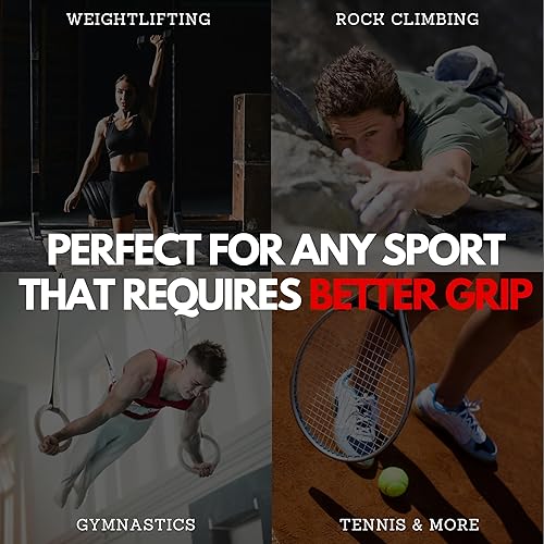 Miniatura 7 de SURVIVOR Gym Chalk - Climbing Chalk, Lifting Chalk, Gymnastics Chalk - Pure Magnesium Carbonate Hand Chalk Powder, Weightlifting Chalk Gym - Rock