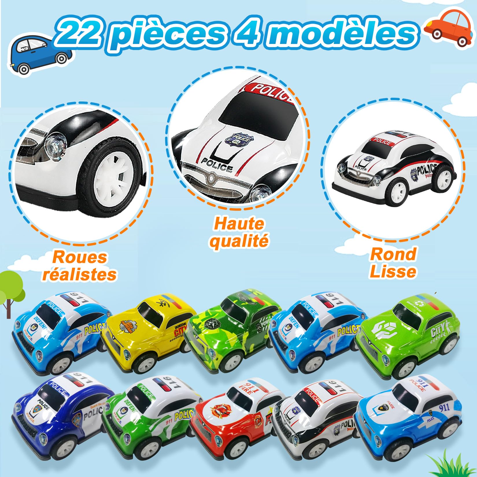 TIDEVAN Lot De 2 Jouets Monster Truck Voitures à Friction Dinosaure Jouet Voiture Ensembles De Véhicules à Inertie Avec Ressort Antichoc Et Roues En Caoutchouc Voitures Jouets Pour Cadeau Enfant