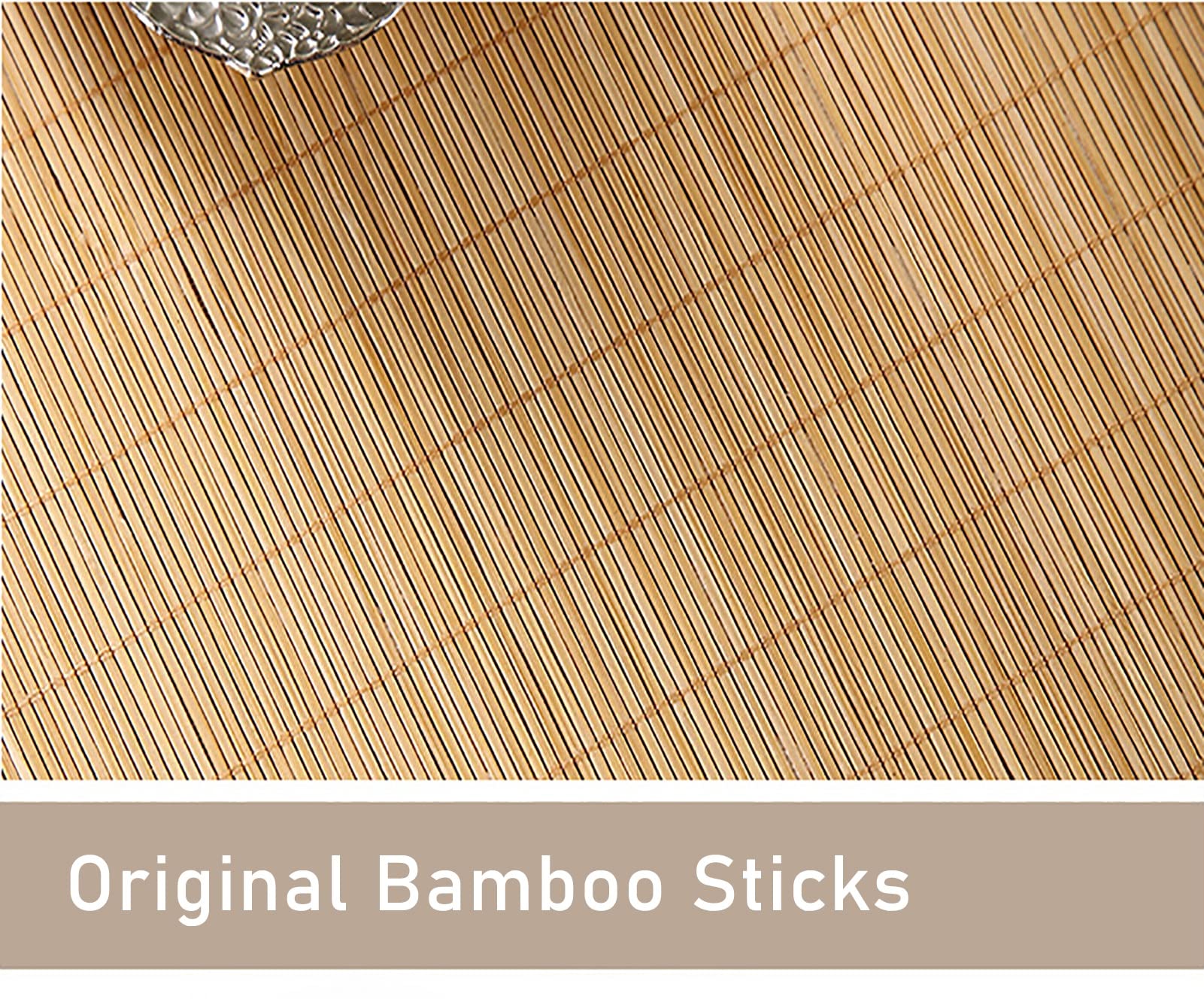 Tafelloper Table Runner Extra Breed 50cm 40cm Bamboe Placemats, Tafelloperrol In Boerderijstijl voor Terras Theehuis Strand, Antislip Waterdicht (Size : 50x240cm/19.7x94.5in