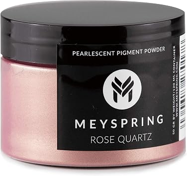 MEYSPRING Rose Quartz Epoxy Resin Color Pigment - 50g - Mica Powder for Epoxy Resin
