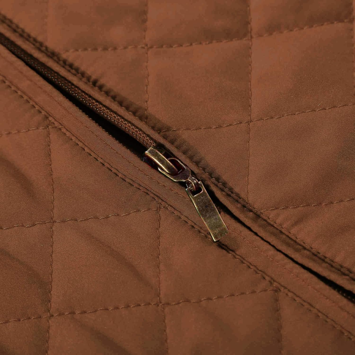 [Bienzoe] レディース キルティング カジュアル ベスト: 軽量 パッカブル 袖なし ジャケット