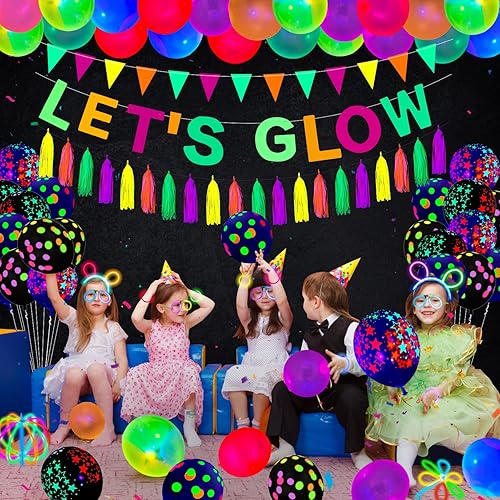 Miniatura 4 de Paquete de 209 suministros para fiestas brillantes, decoraciones temáticas para colgar, mantel de decoración de fiesta de cumpleaños, globos, palos,