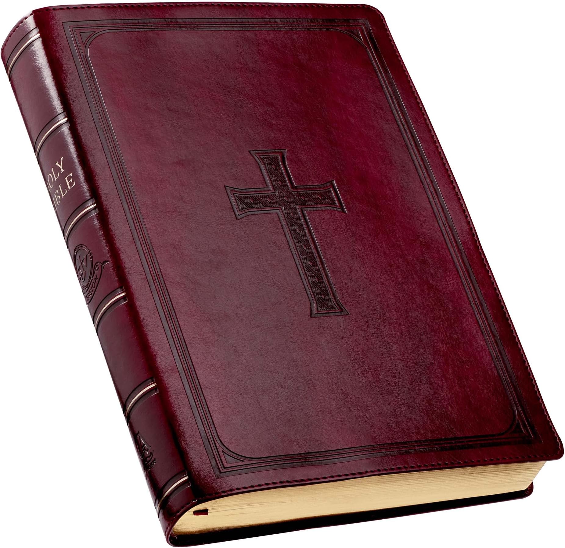 KJV Super Giant Print Red Letters with Thumb-Indexing Burgun