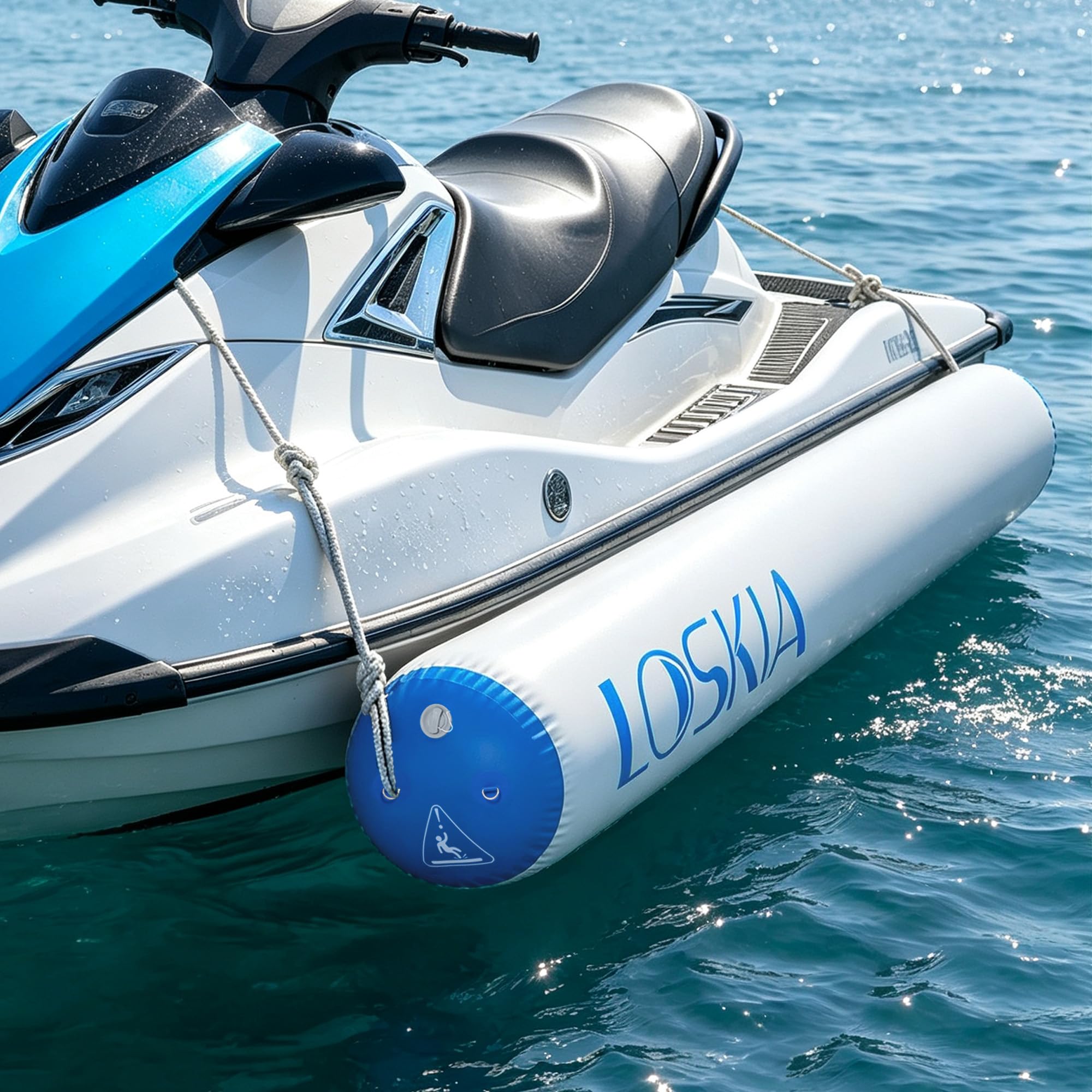6FT/10FT Inflatable Boat Fenders for Docking, Large Boat Bumpers, Large Dock Fenders Bumpers for Fishing Boat, Yachts, Pontoon Boat and Jet Ski