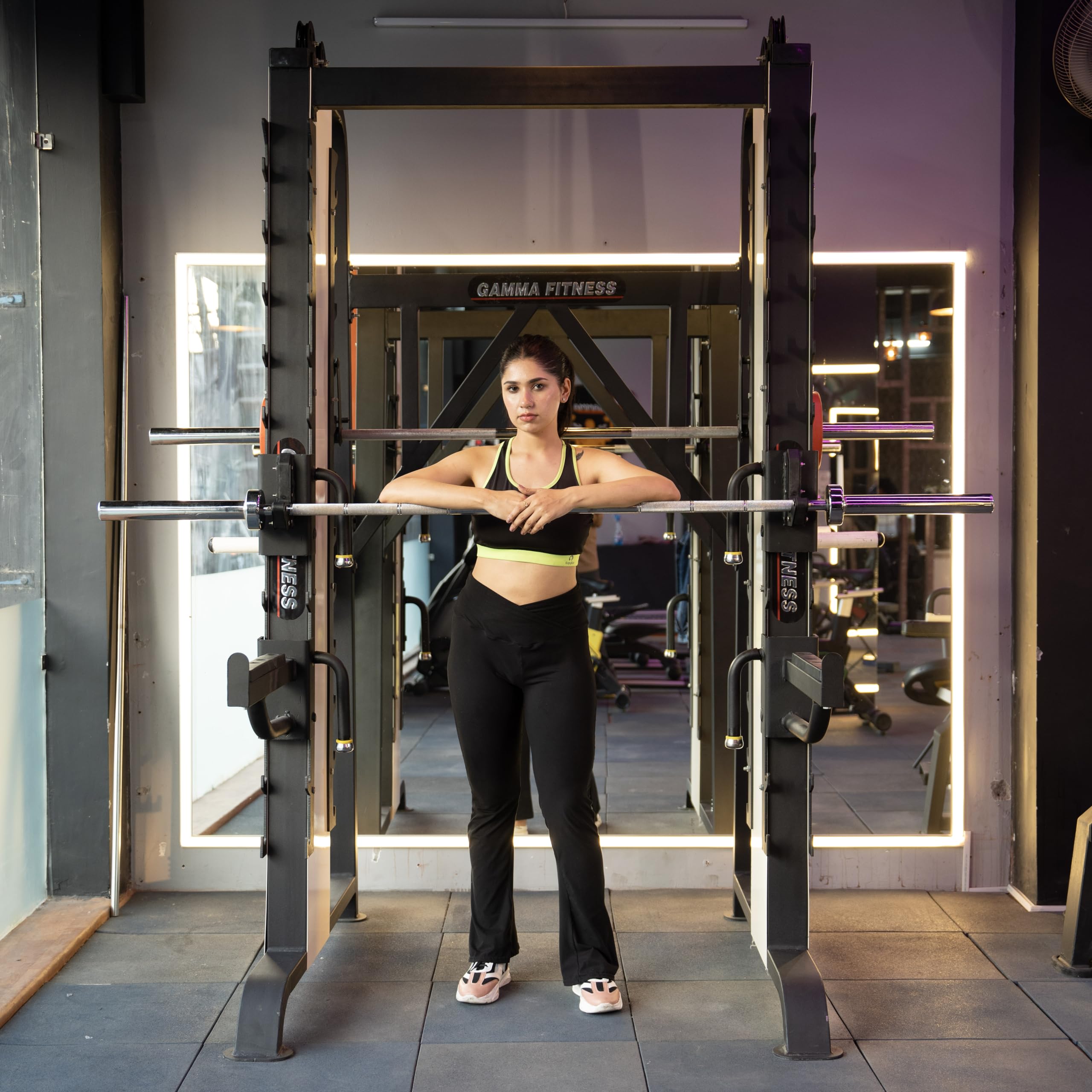 Gamma Fitness Power Squat Rack with Smith Machine PRS-601 | Commercial or Home Gym Workout-picture-23