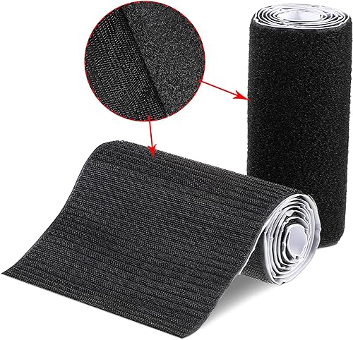 Miniatura 10 de Cinta de gancho y bucle, cinta de velcro de doble cara con tira adhesiva de cierre trasero, rollo de gancho de doble cara, parche de nailon adhesivo