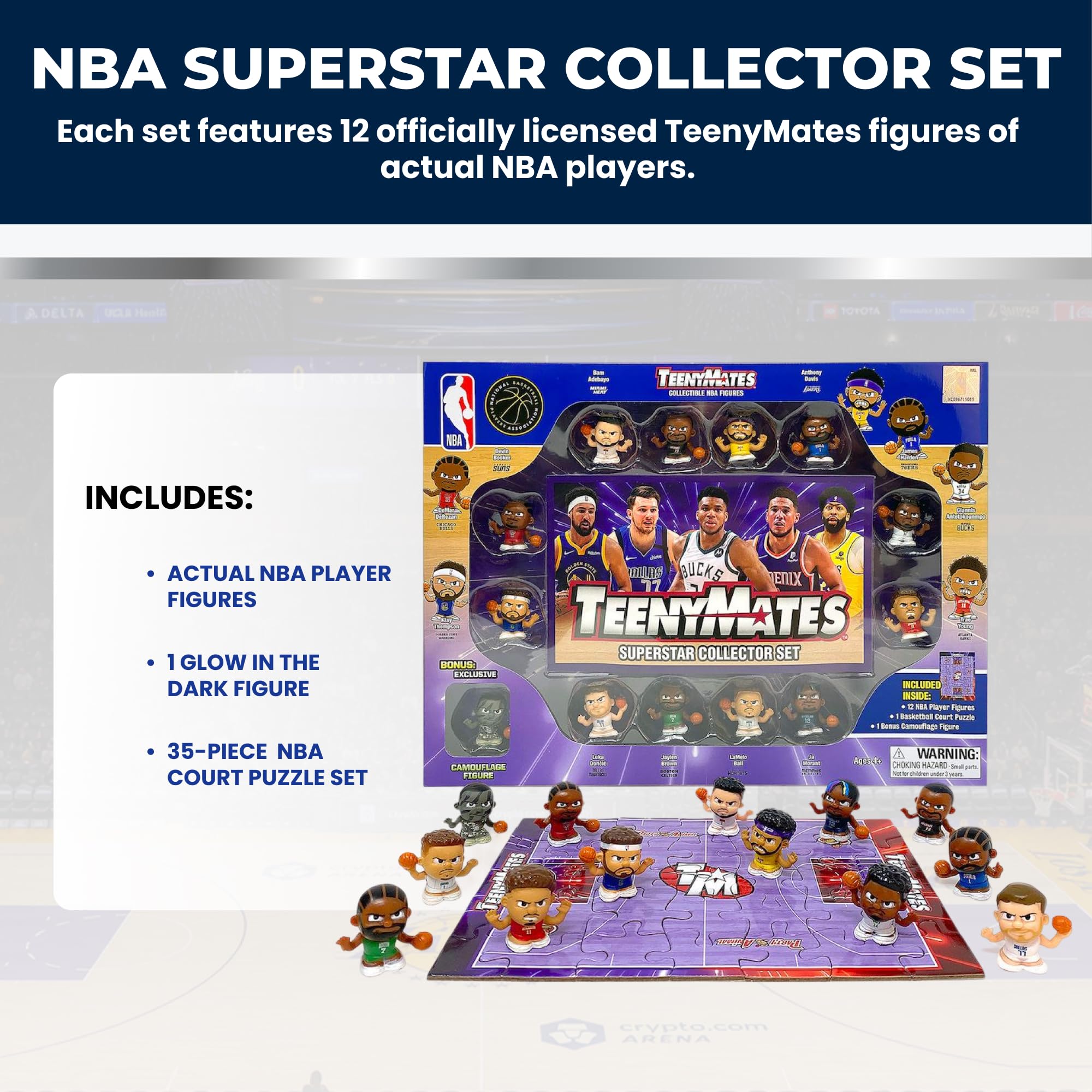 Playmakers NBA Super Stars フィギュアセット Amazon.com : TeenyMates NBA Superstar Collectors Gift Set : Sports
