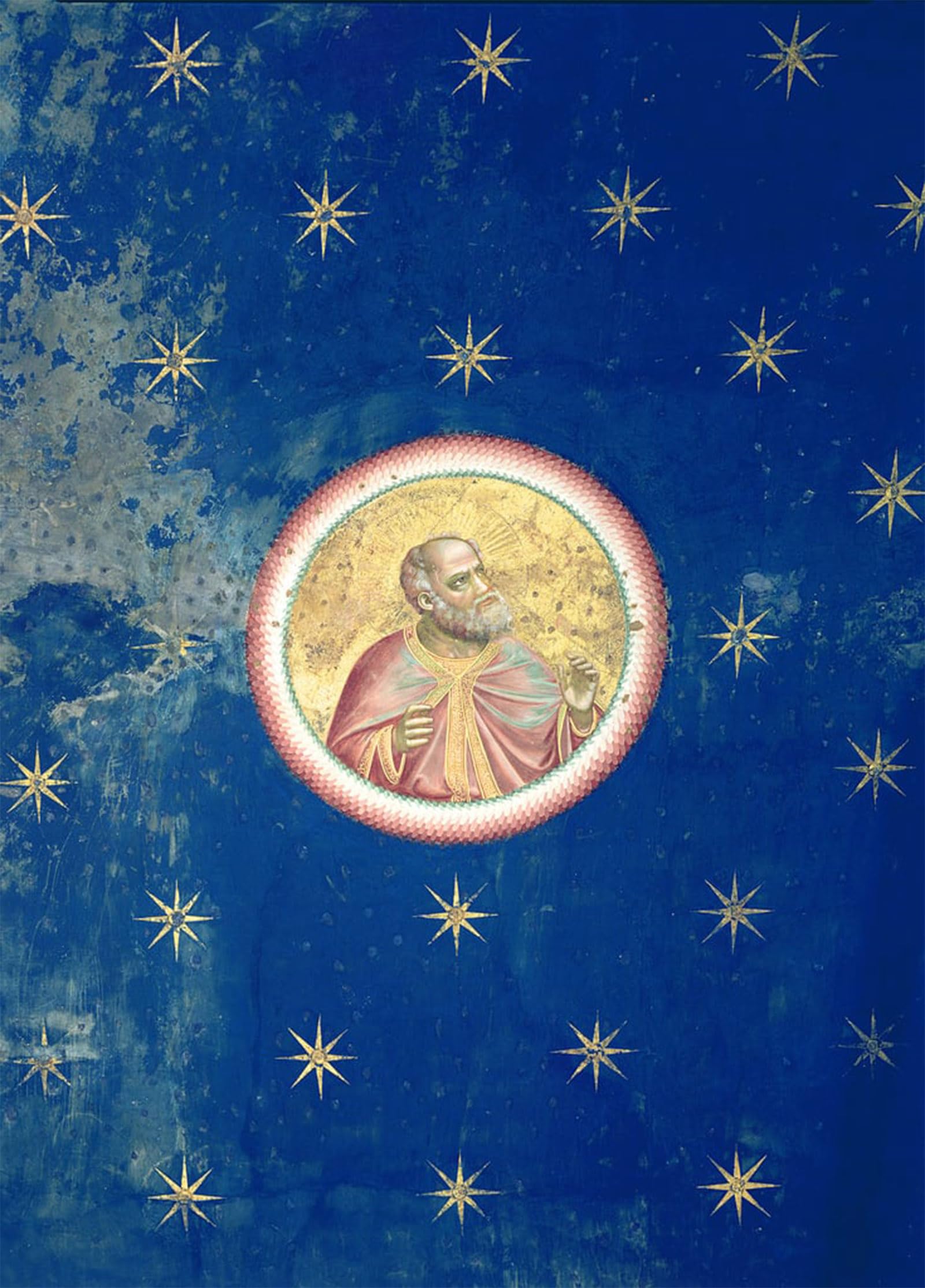 POSTERIIk Vintage Print Pop Art Landscape Artwork a Prophet From the Ceiling Vault by Giotto Di Bondone Art Prints for Office Home Decor 60x90cm