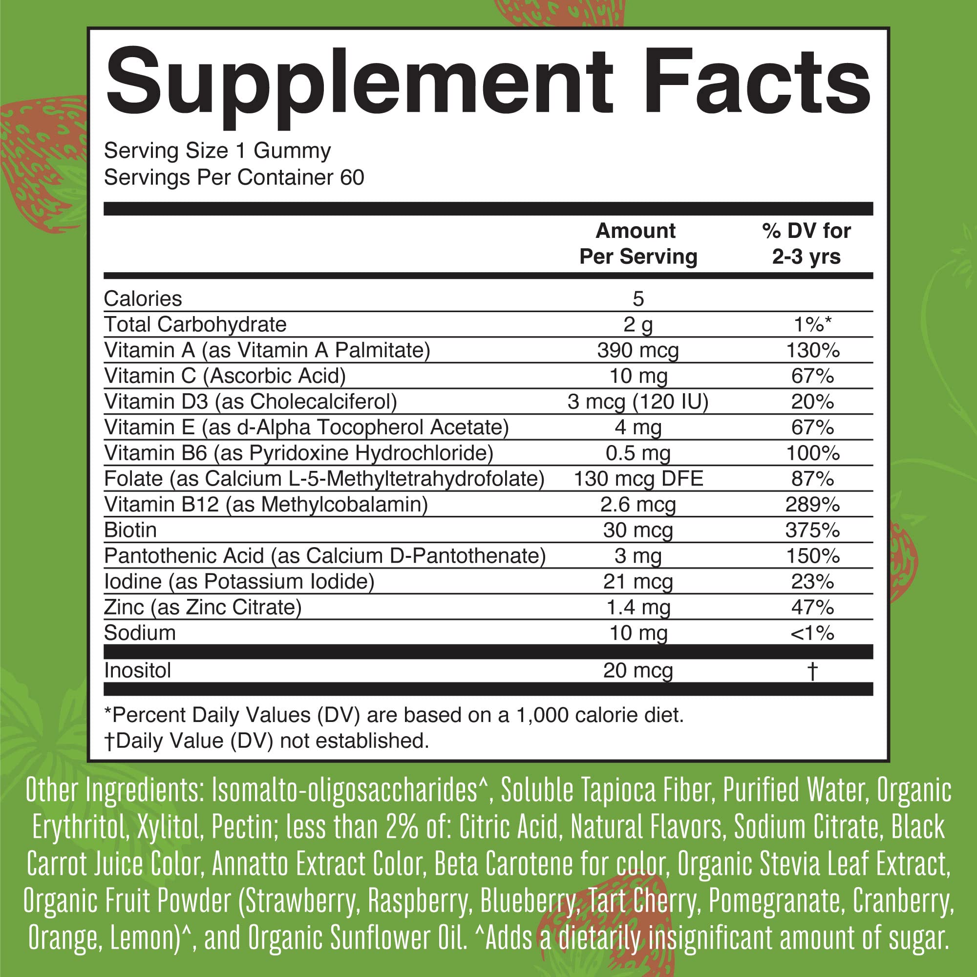 MARYRUTH'S Toddler Multivitamin Gummies, Sugar-Free,2 Month Supply, Ages 2+ — Amazon image 5
