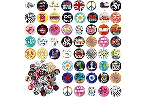 Kigeli 80's Pin Back Buttons | Retro Punk Button Badges