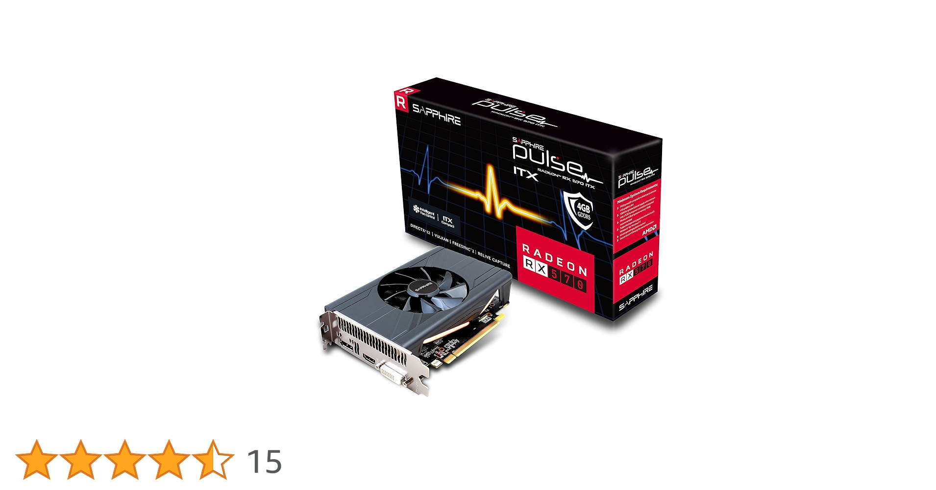 Amazon | Sapphire 11266-34-20G Radeon Pulse RX 570 ITX 4GB
