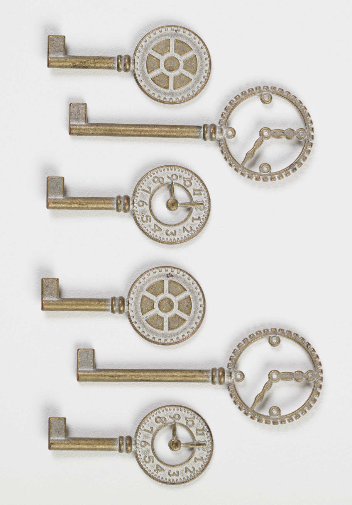 Graphic 45 Shabby Chic Metal Clock Keys