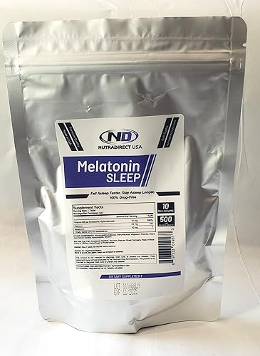 NutraDirect Melatonina 10mg Liberación de Tiempo - 500 Tabletas