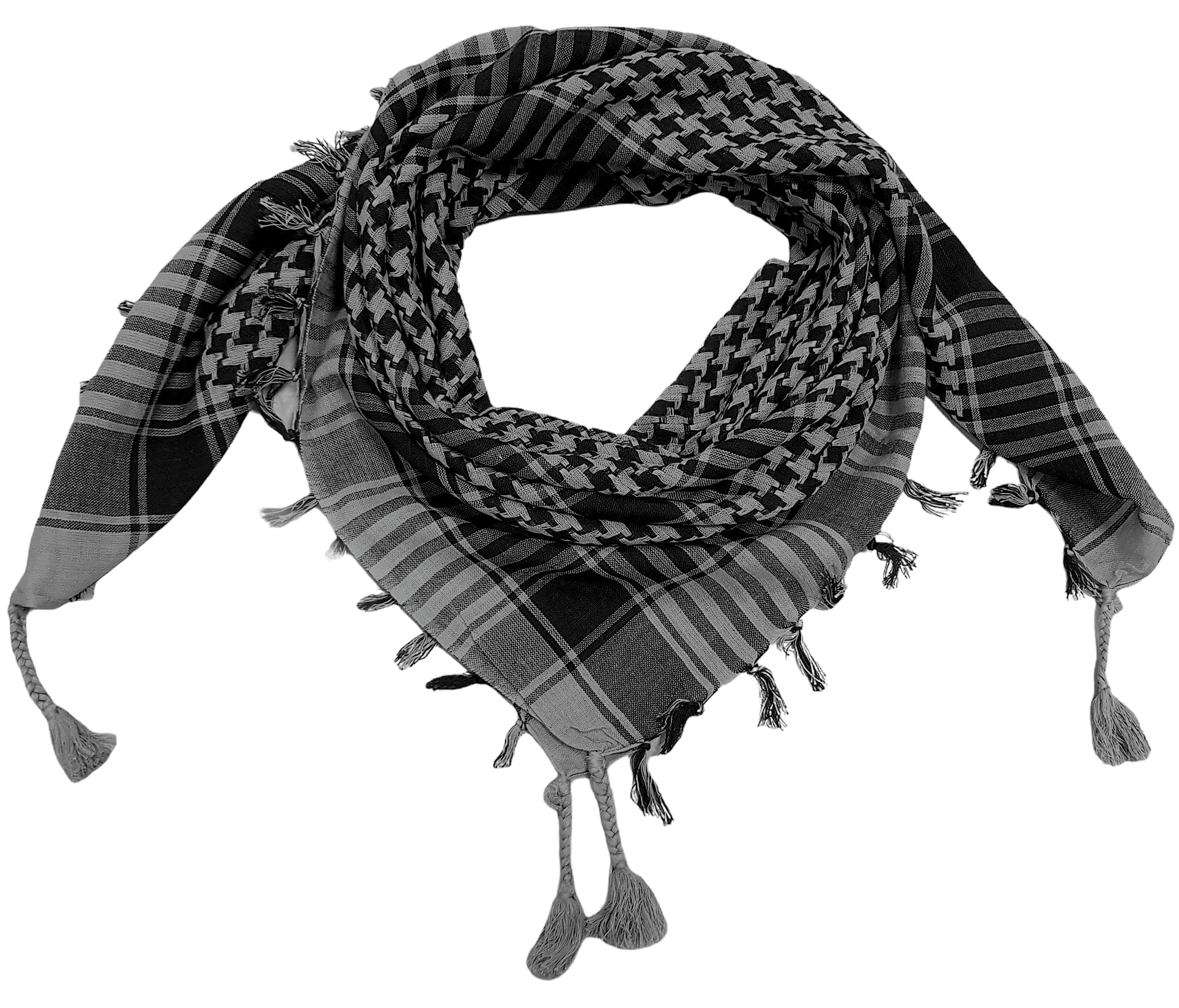Shemagh Scarf Men - Women /100% Cotton Military Shemagh Keffiyeh Scarf Arafat Tactical Desert Rave Bandana Head Wrap