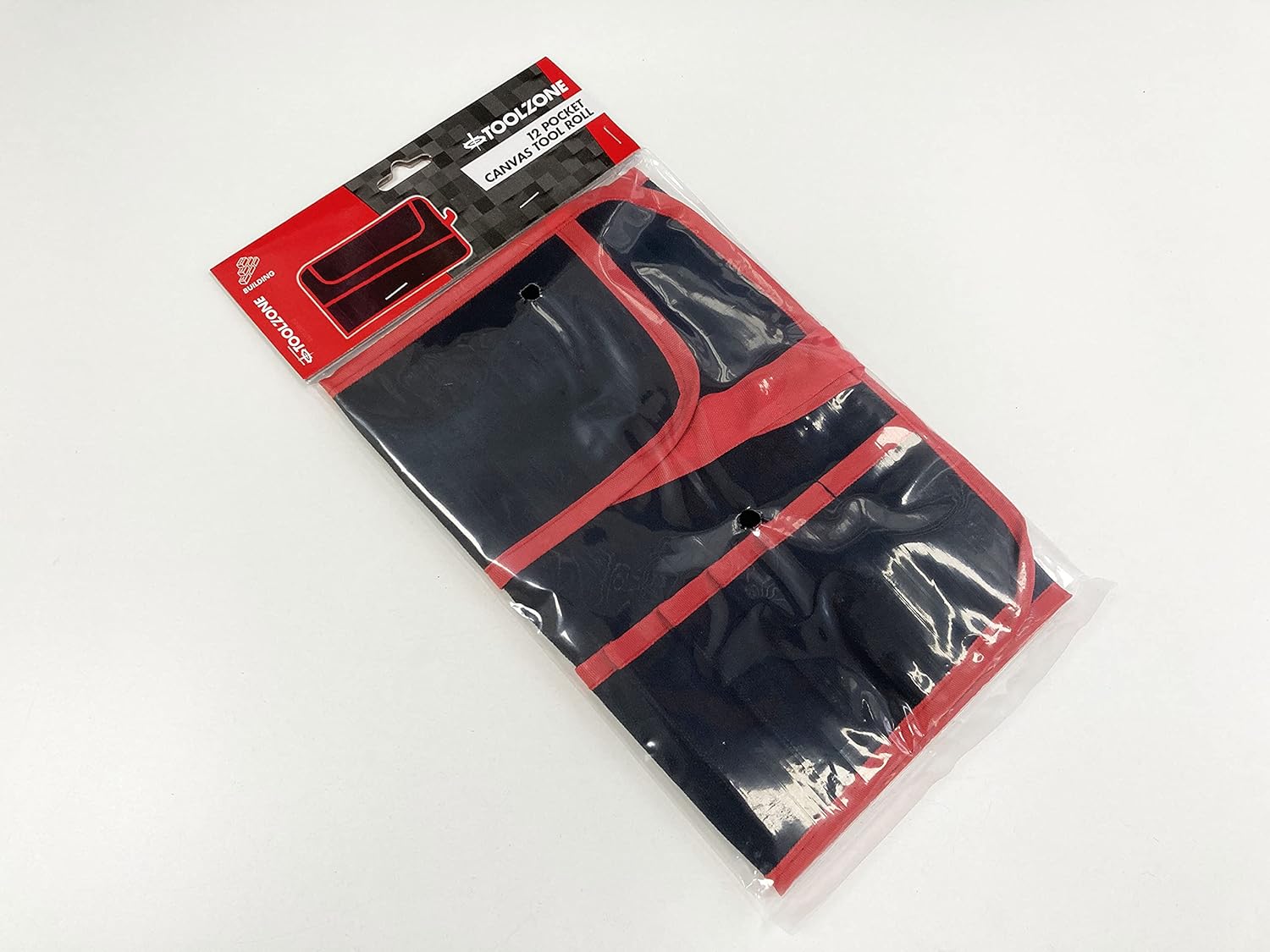 Toolzone 12 Pocket Canvas Tool Roll Storage Wallet Bag