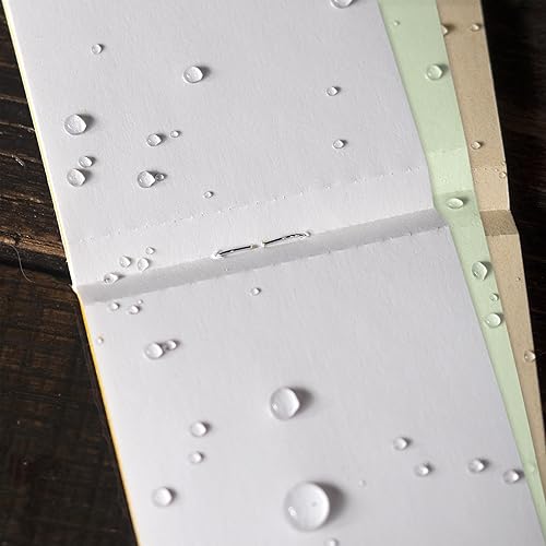 Miniatura 4 de Rite in the Rain Cuaderno de cartera resistente a la intemperie, 2 x 3.375 pulgadas, 2 unidades, color marrón, verde, cubierta negra, páginas en