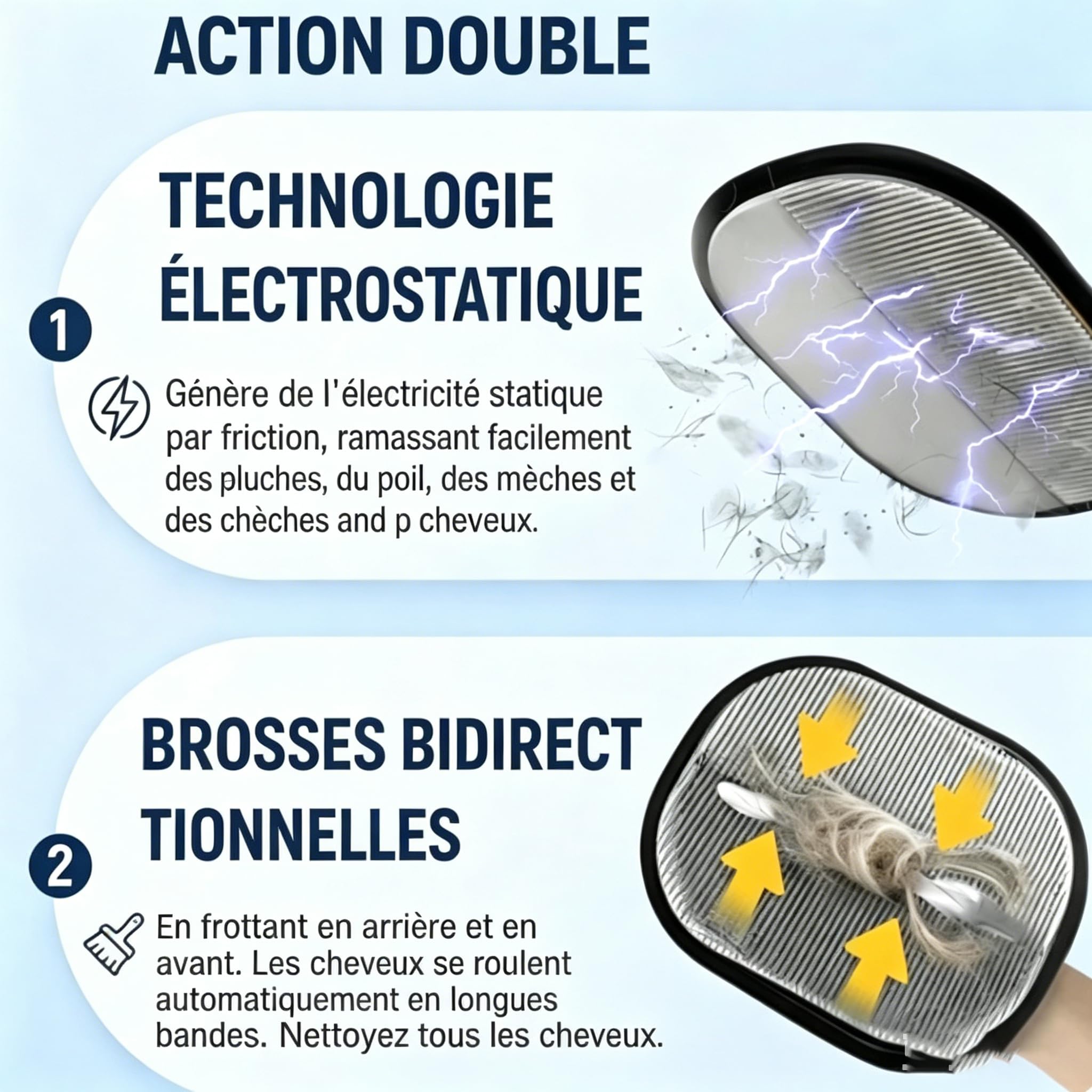 MEIION PurePath Glove - Gant de Nettoyage Polyvalent - Retient Les Poils de Chien/Cat, Couvre Plus d'aire, Pratique pour Tous Les Surfaces et Tous Les usages Quotidiens