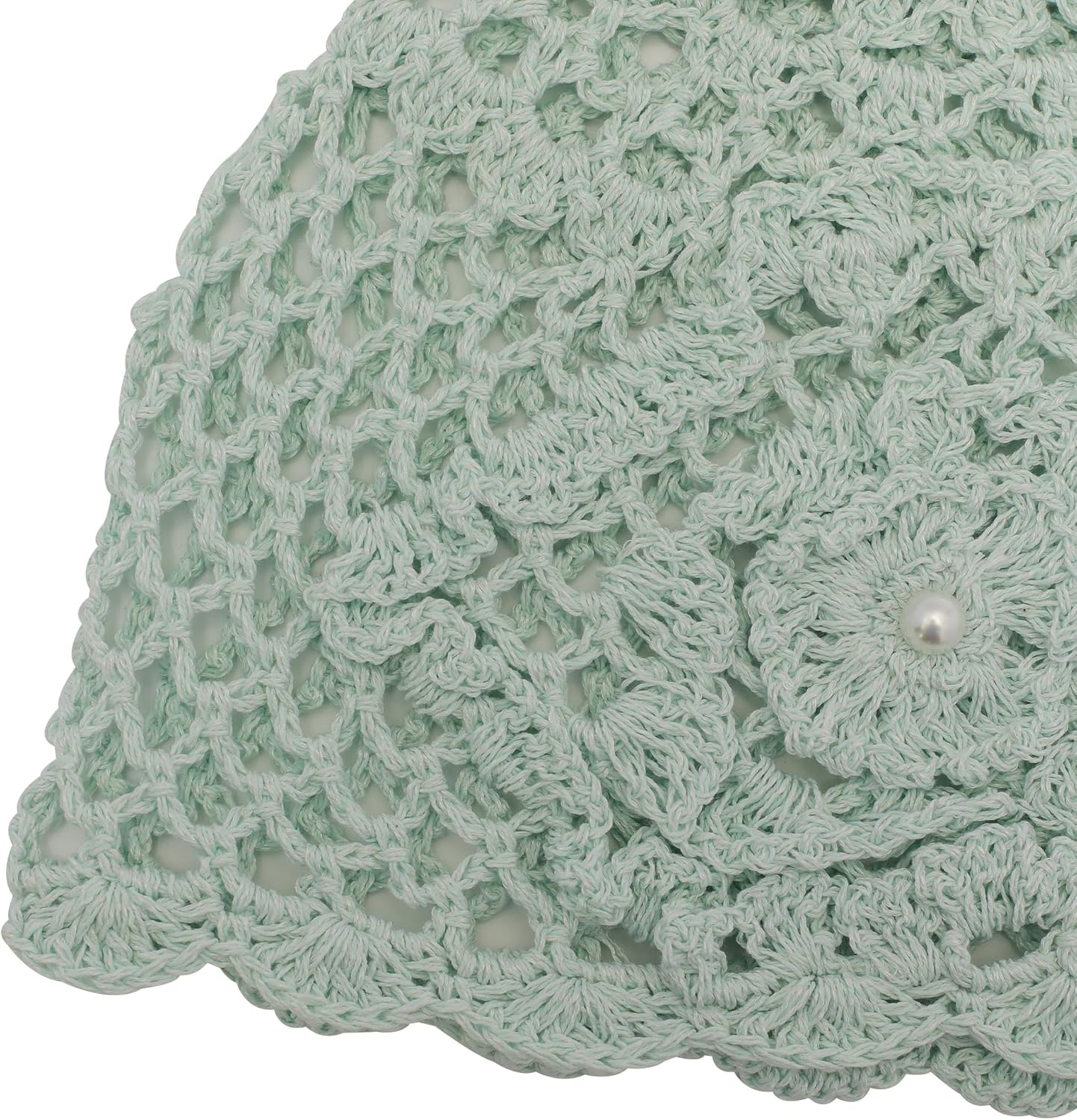 Women Summer Crochet Slouchy Paper Beanie Hat Handmade Skull Cap - Image 5