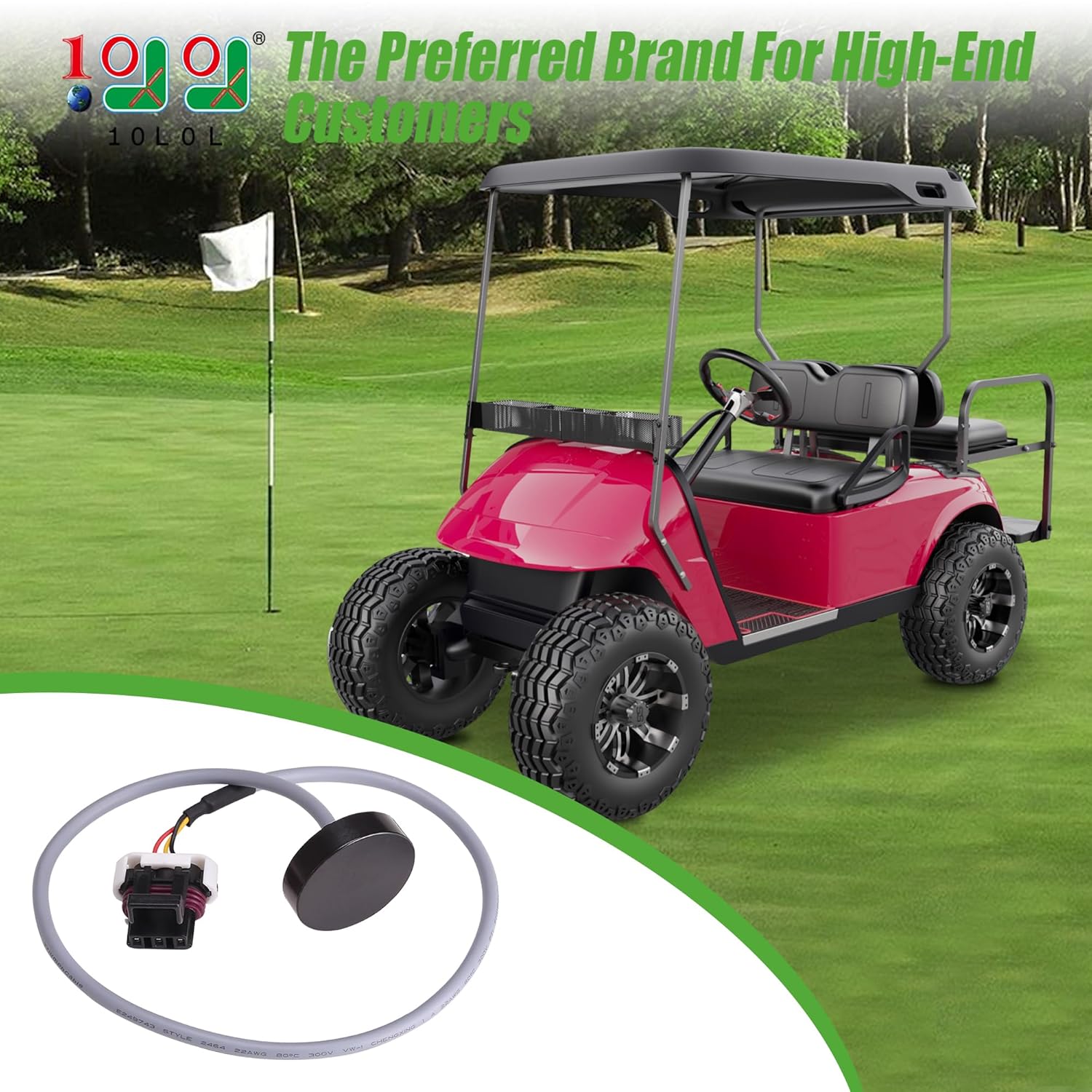 48V Golf Cart Speed Sensor Harness for EZGO TXT, Replace OEM 620422