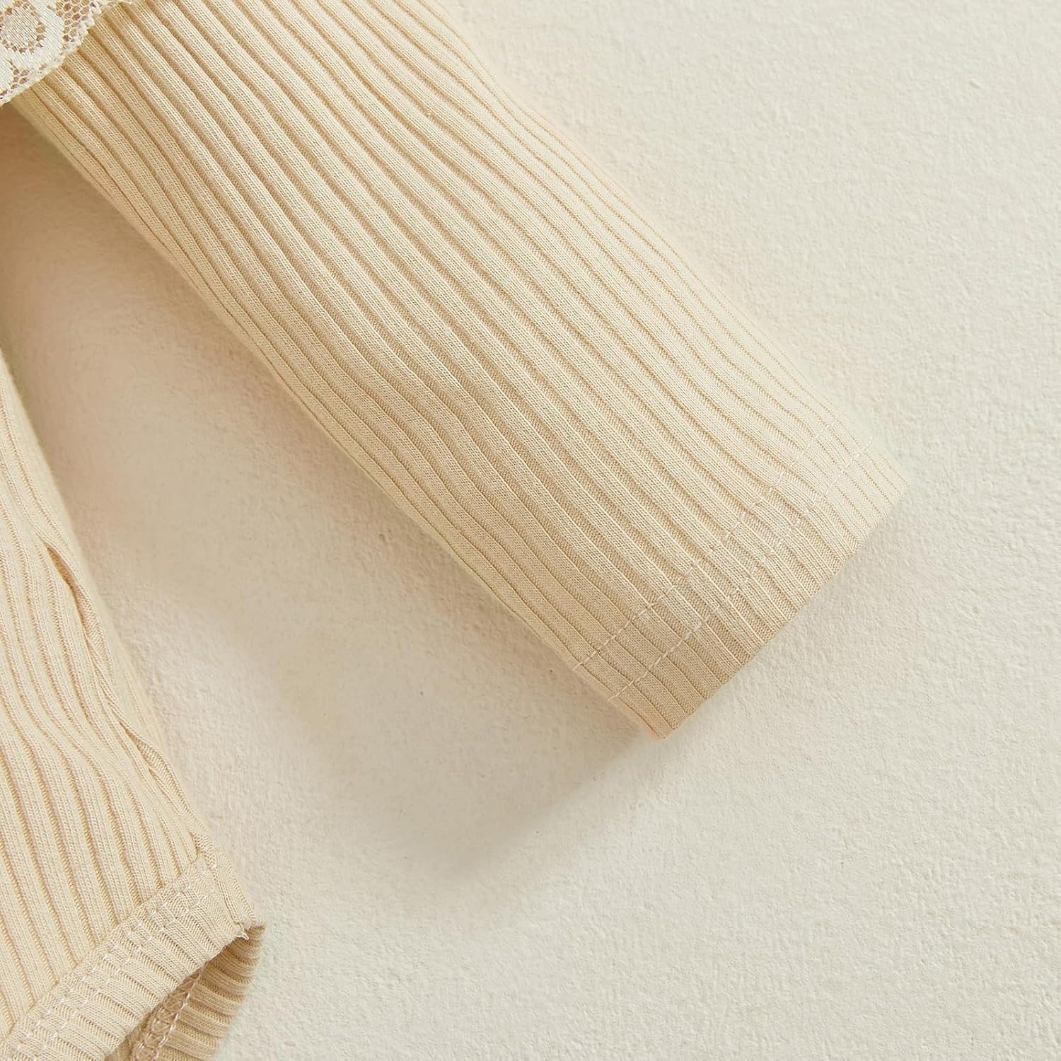 Seyurigaoka Toddler Baby Girl Clothes Bow Sweatshirt Top Romper Flare Denim Jeans Pants Set Spring Fall Outfits - Image 8