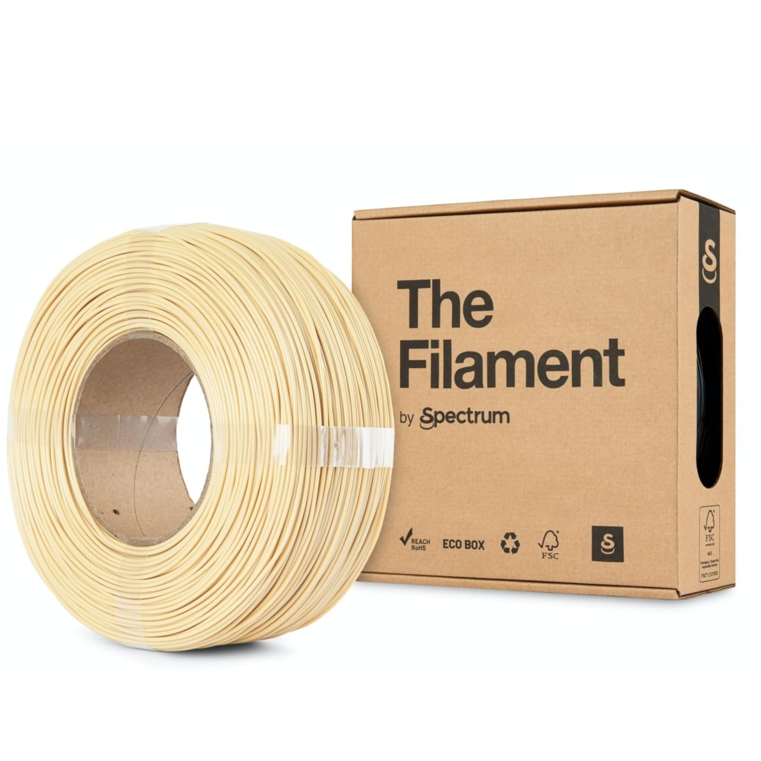The Filament - Filamento ReFill PLA HS 1.75mm, GRID BEIGE, 1kg Spule, Materiali di stampa per stampanti 3D, 3D Printer Printing Materials