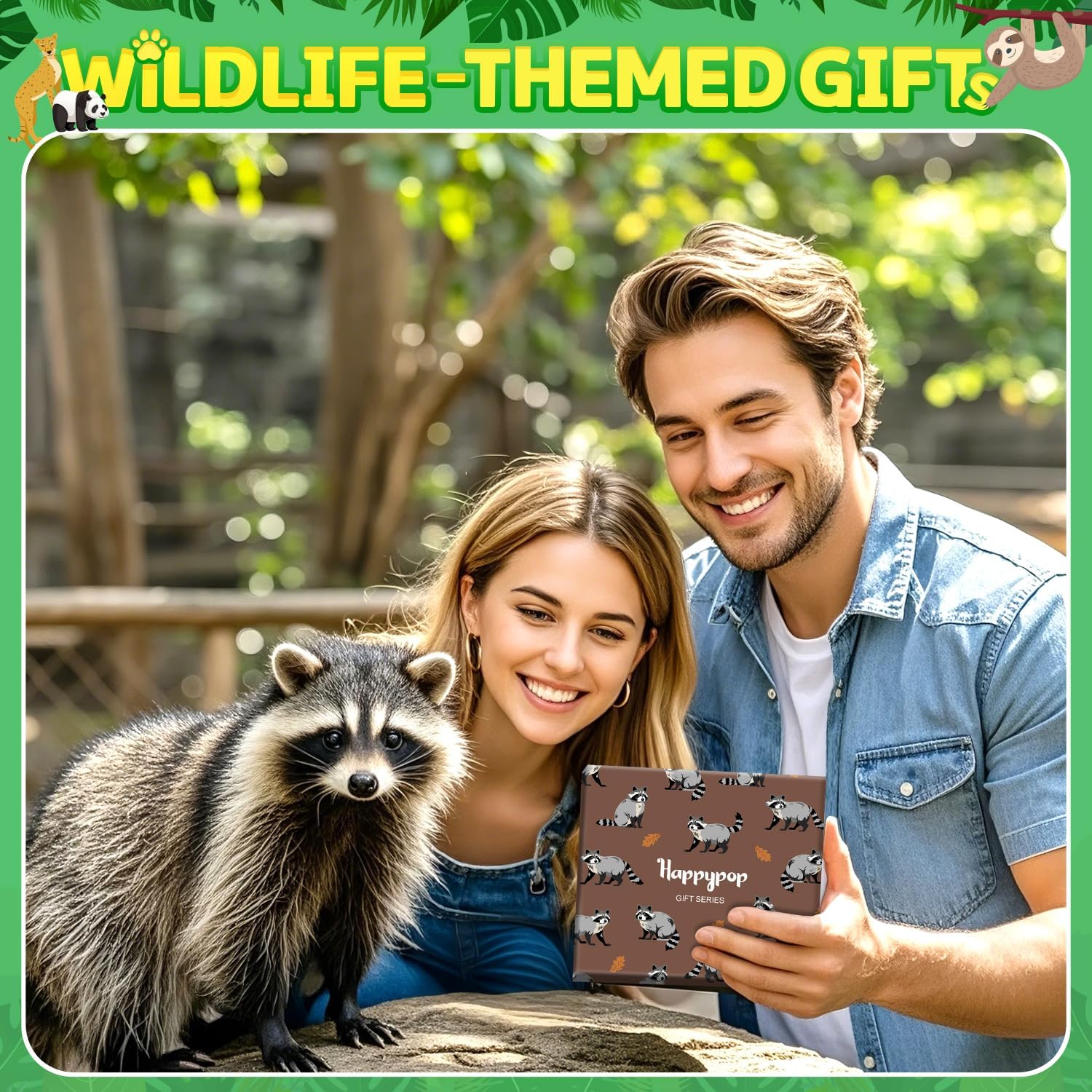 HAPPYPOP Funny Socks for Men Women - Dinosaur Monkey Octopus Raccoon Bee Penguin Lover Gifts - Image 5