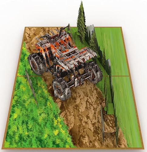 Vista 35 de PopLife Jeep Truck 3D Pop Up Card para todas las ocasiones - regalo del día del padre, graduación, felicitaciones, jubilación, aniversario - SUV