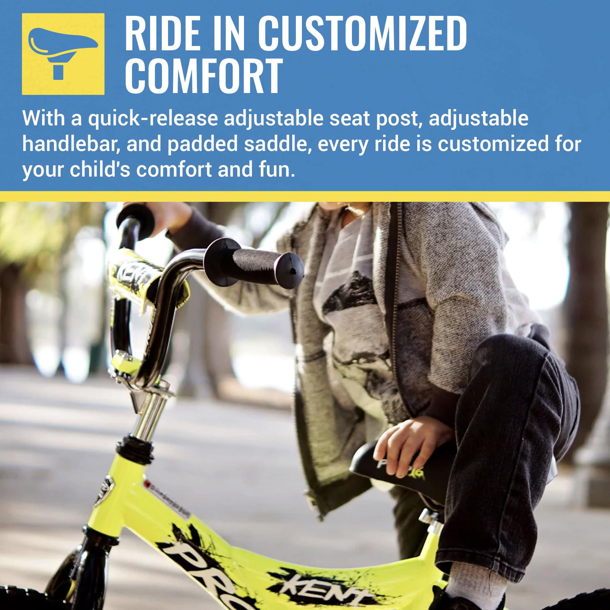 Amazon.com: Kent International 16 Inch Boy's Pro Bike - Yellow