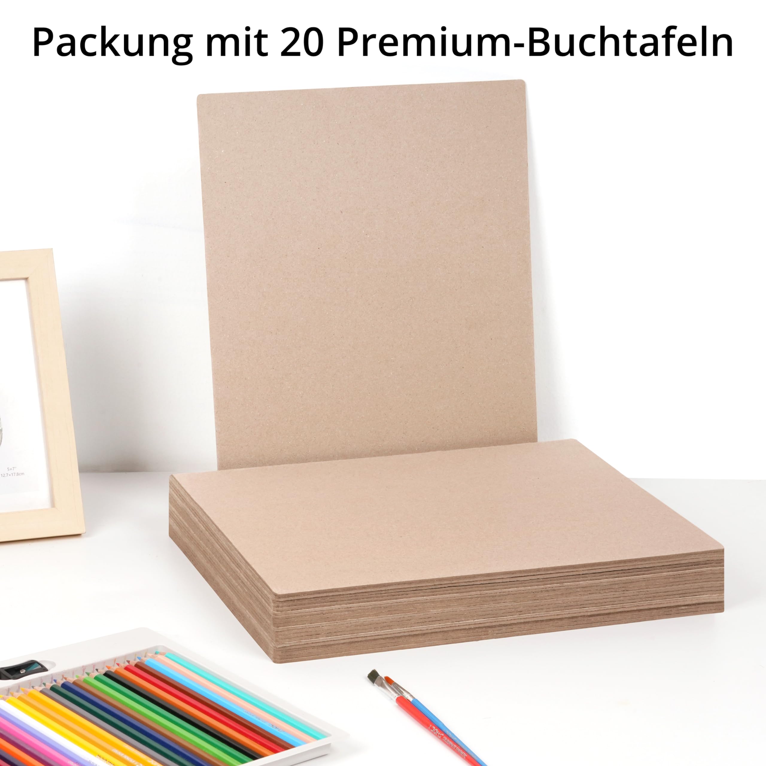 80 Stück Kraftpapier-Spanplatten 27,9x43,2 Cm – 30 Pt Dick, Ideal Zum Basteln & Verpacken
