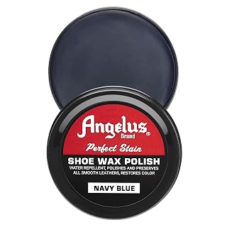 Angelus Brand Perfect Stain Shoe Wax Polish, 3 fl.oz, Navy Blue