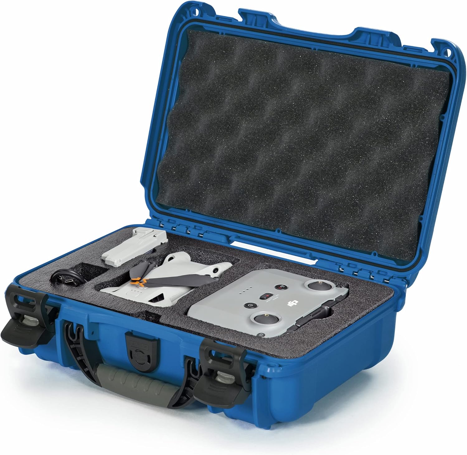 Nanuk 909 Waterproof Hard Case with Custom Insert for DJI Mini 3 and RC-N1 Remote - Blue (909S-080BL-0A0-C0598)