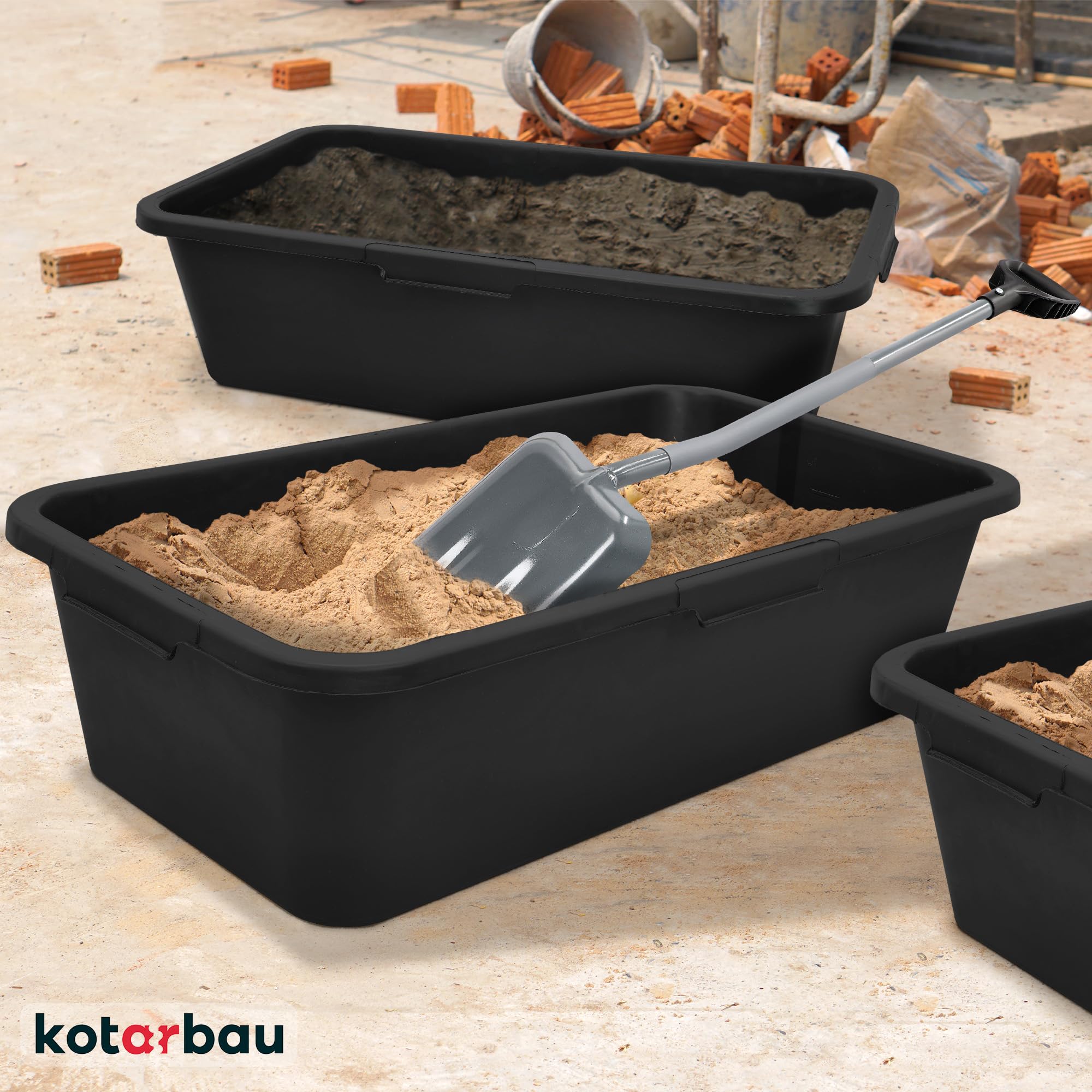 KOTARBAU® Pala per Sabbia 120 cm con Manico Professionale Robusta Vanga per Giardino per Spostare Terreno