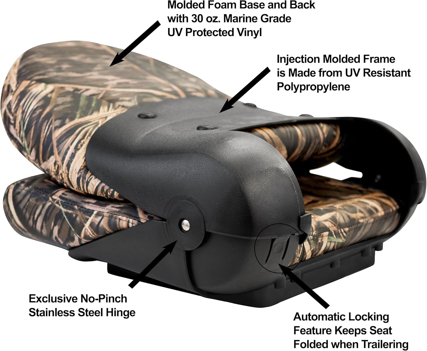 Tempress NaviStyle High Back Mossy Oak Shadowgrass Vinyl 54922