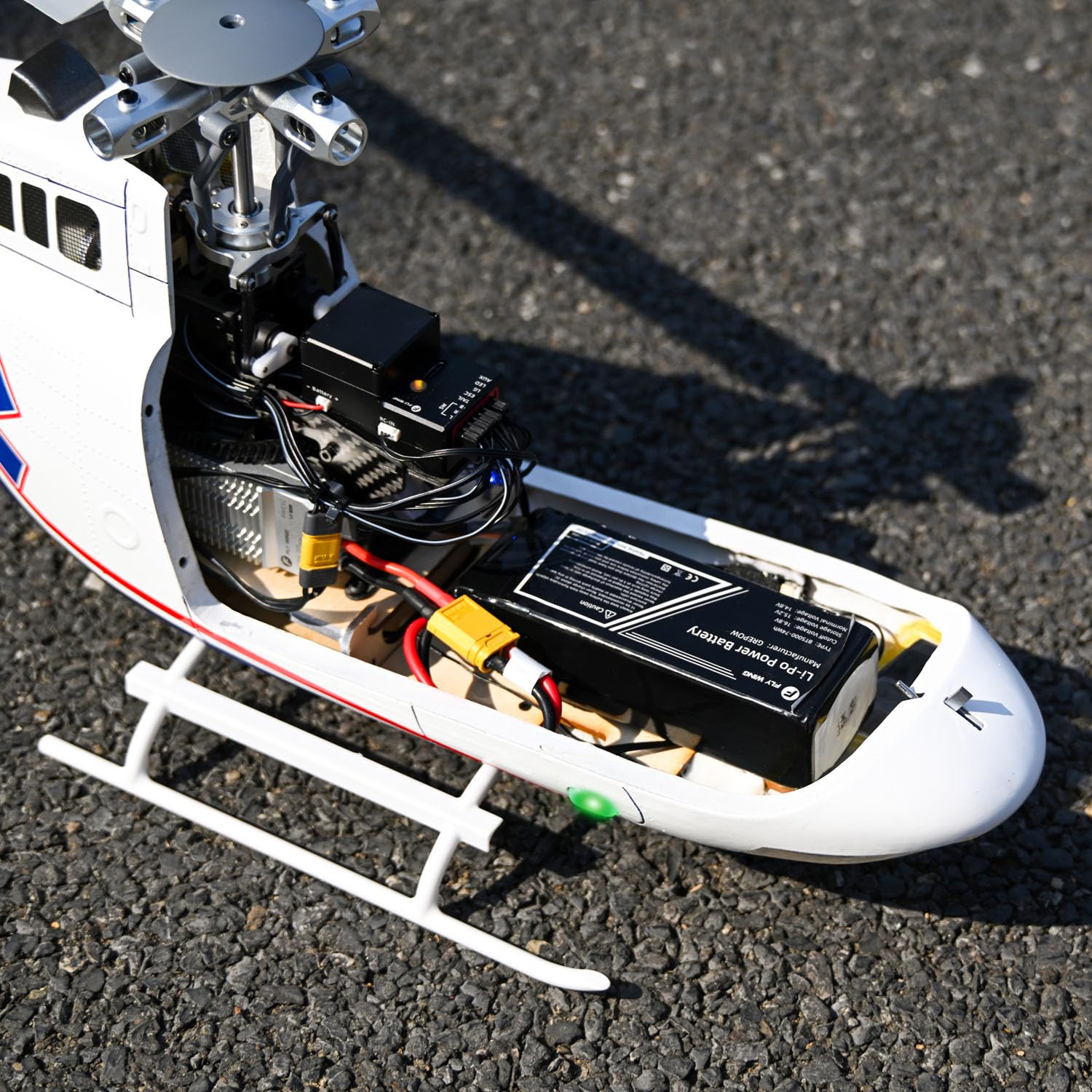 wheelfun Flywing Bell 407 elicottero telecomando 470 classe modello aereo One Click Return Brushless Motor RTR Flysky I6S Radio Batteria
