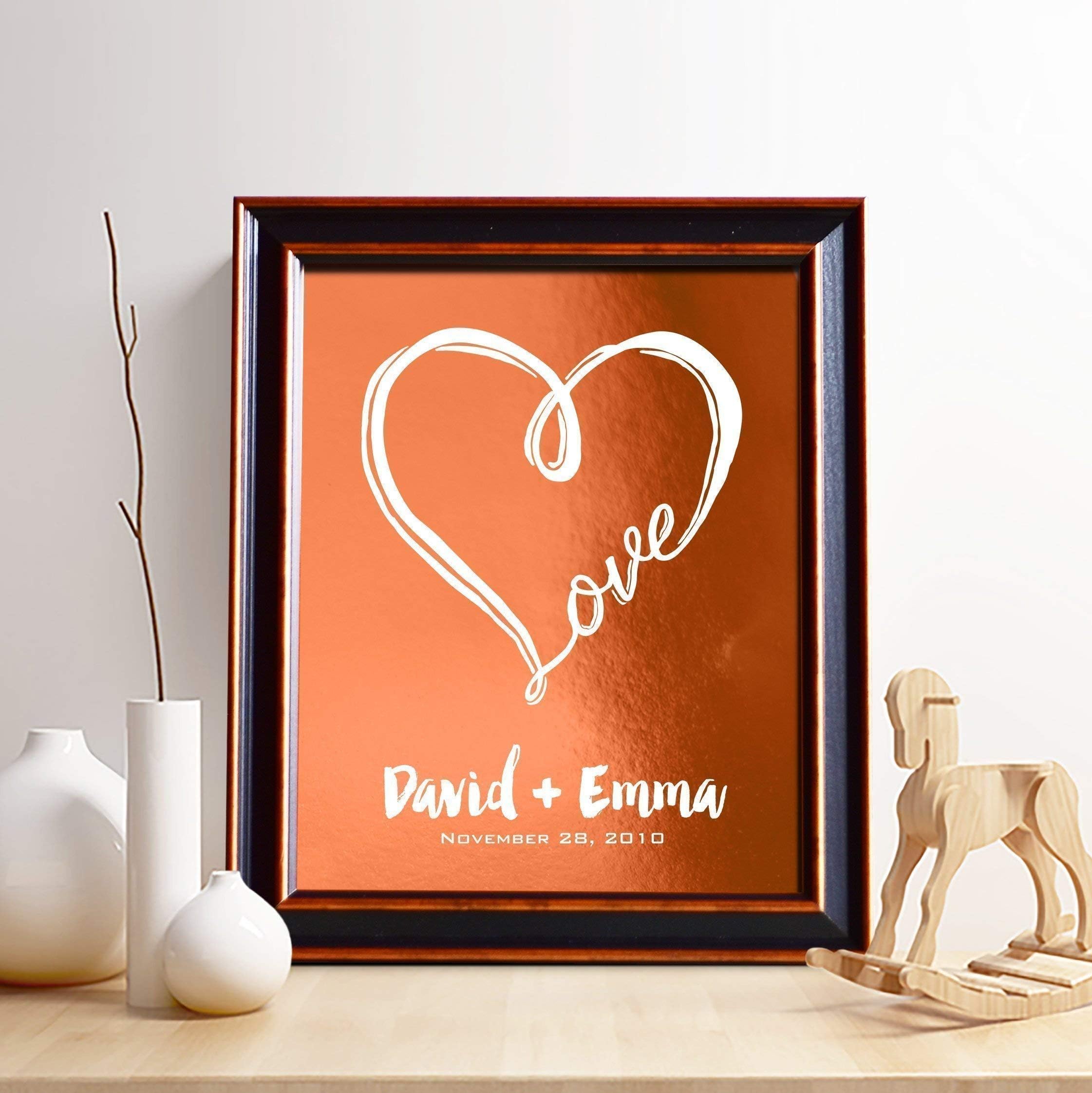 Personalized 7th or 22nd Anniversary