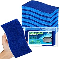 Vista 14 de AIDEA Esponja exfoliante antiarañazos, 24 unidades, esponjas para platos, esponjas de cocina, esponja de limpieza, limpia rápidamente sin arañazos