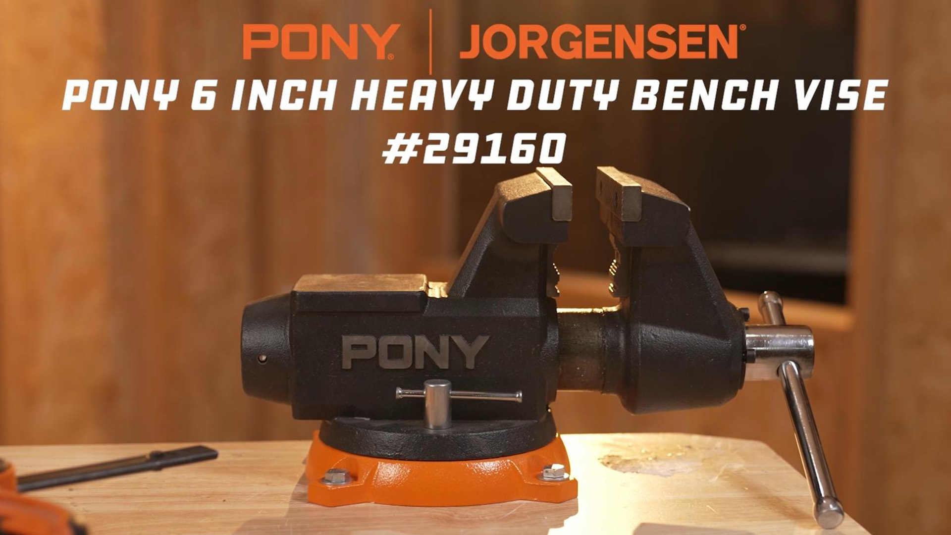 PONY 6 Inch Heavy Duty Bench Vise 8800LBS Clamping Force, Pro