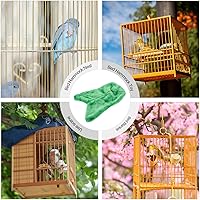 Vista 5 de balacoo Jaula de loros para acurrucarse, manta colgante de pájaros, suave y cálida, hamaca de cama de forro polar acogedor para pájaros pequeños