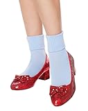 The Wizard of Oz Adult Dorothy Ruby Red Slipper Sequin Heels &vert; Officially Licensed &vert; Cosplay Accessory
