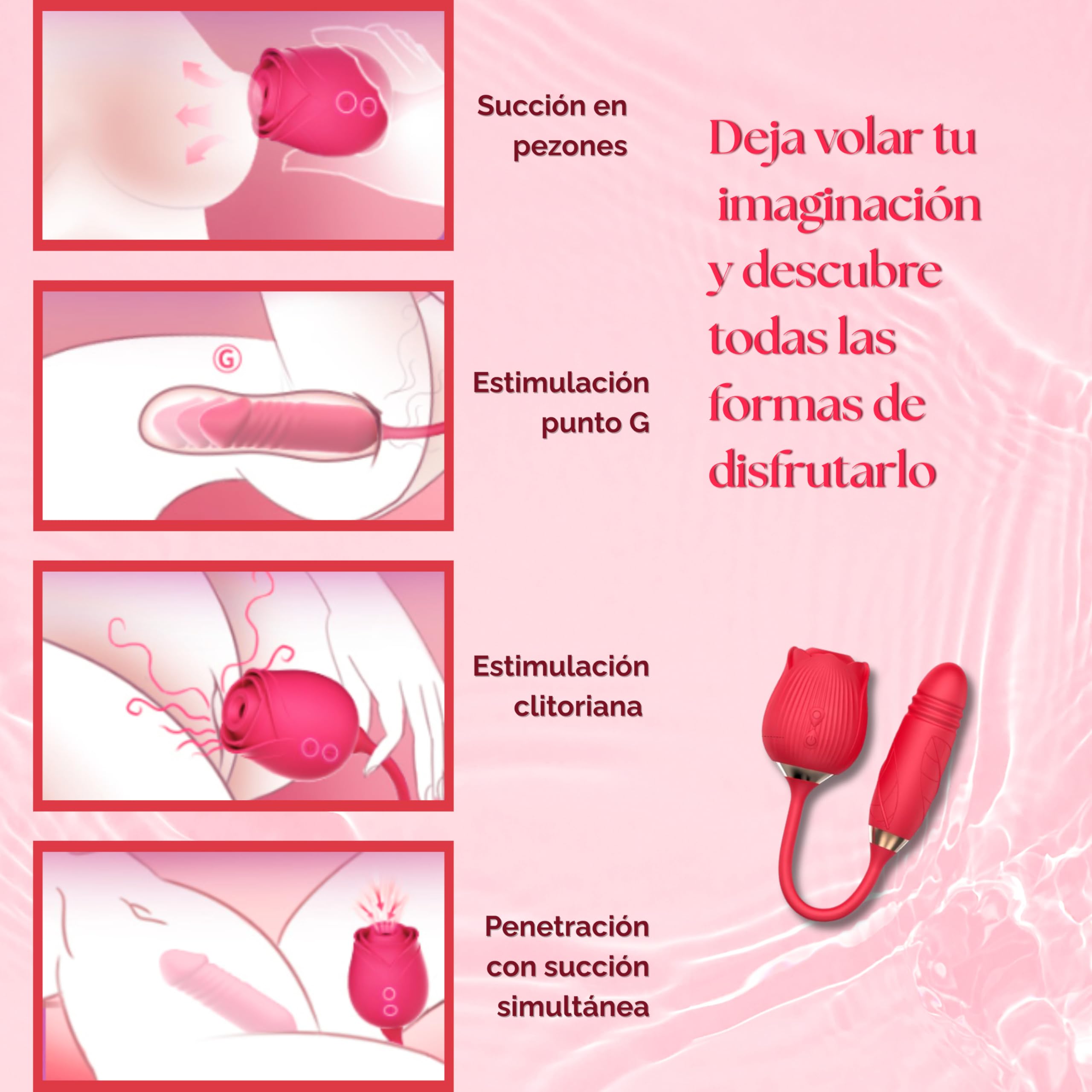 Succionador de Clítoris Femenino Juguetes Eróticos Para Pareja Sexuales Vibradorador Mujer Juguetes Eróticos Dildo Consoladores Para Mujer Con Vibración Juguetes Sexuales Vibrador Consolador Sex Toy