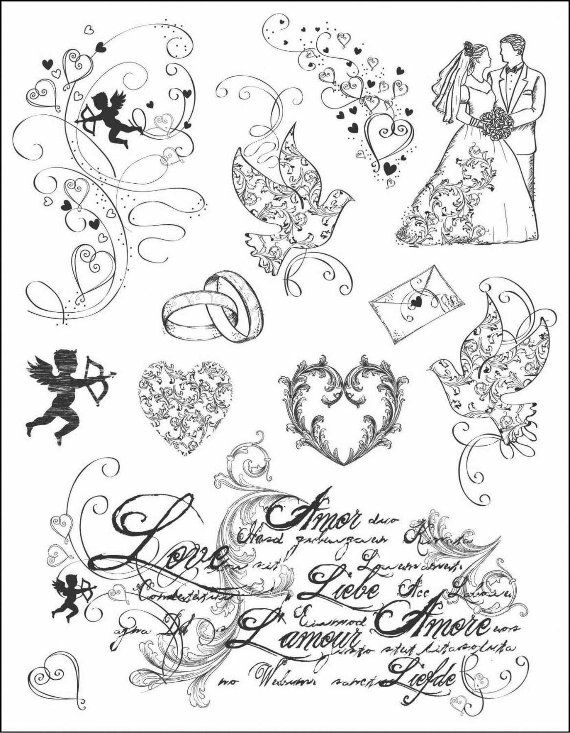 Viva Décor 400302000 Love Clear Silicone Stamp