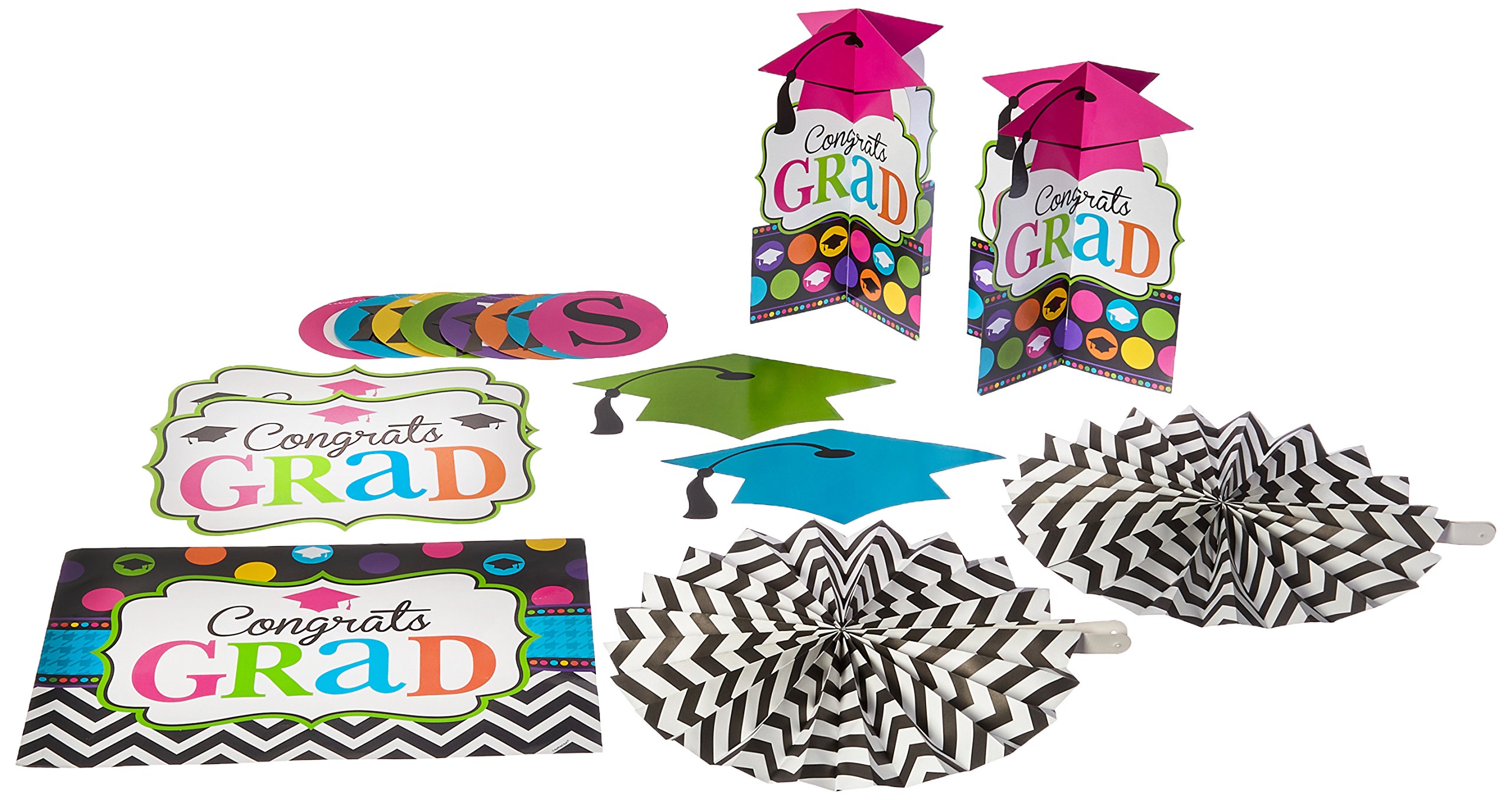Dream Big Graduation Party Decorating Kit, Paper, Pack of 10.