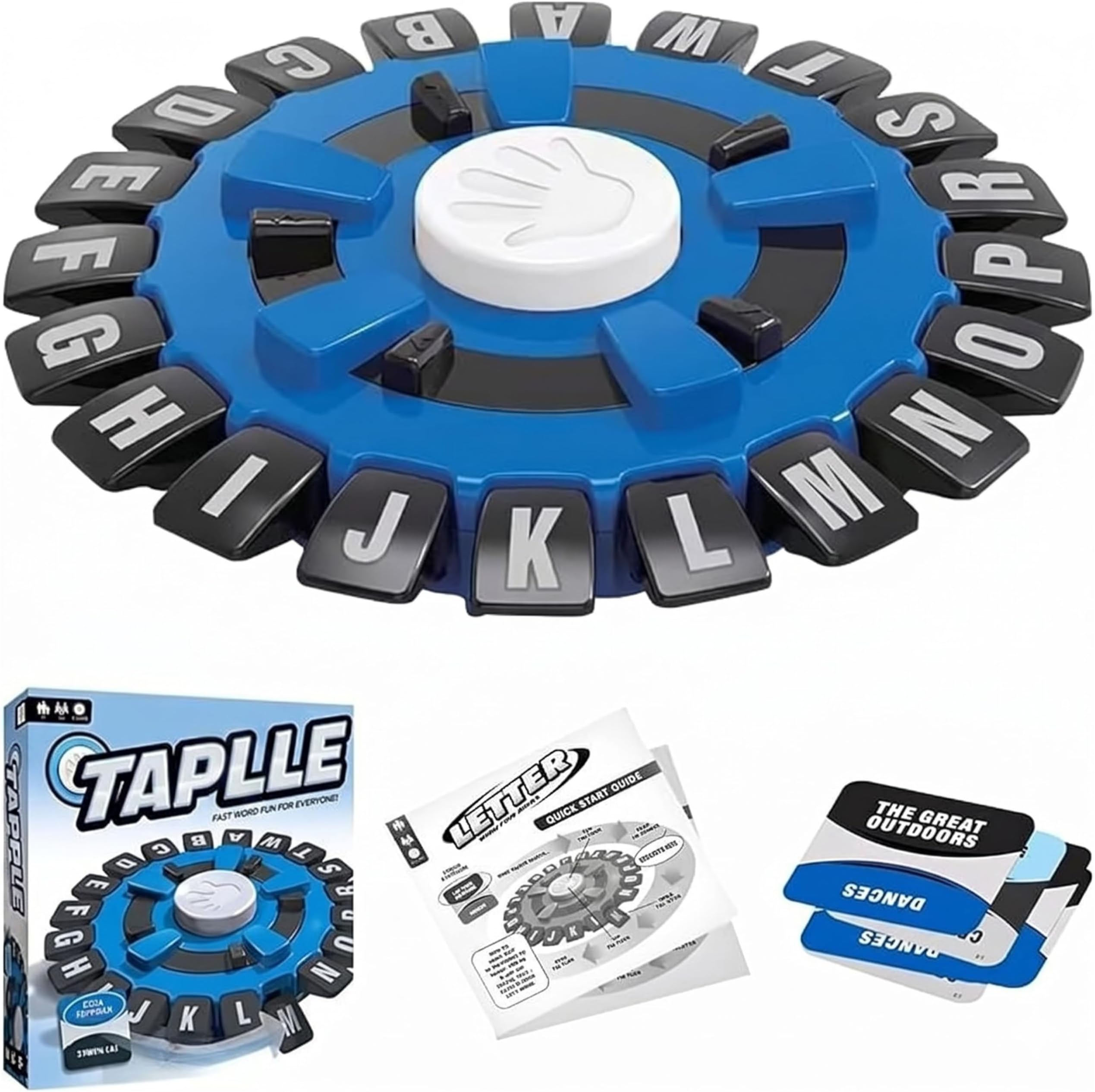 Tickles Taplle Word Game | Fast-Paced Family Board Game | Choose A Category & Race Against The Timer to Be The Last Player | Learning Game Great for Ages 8+