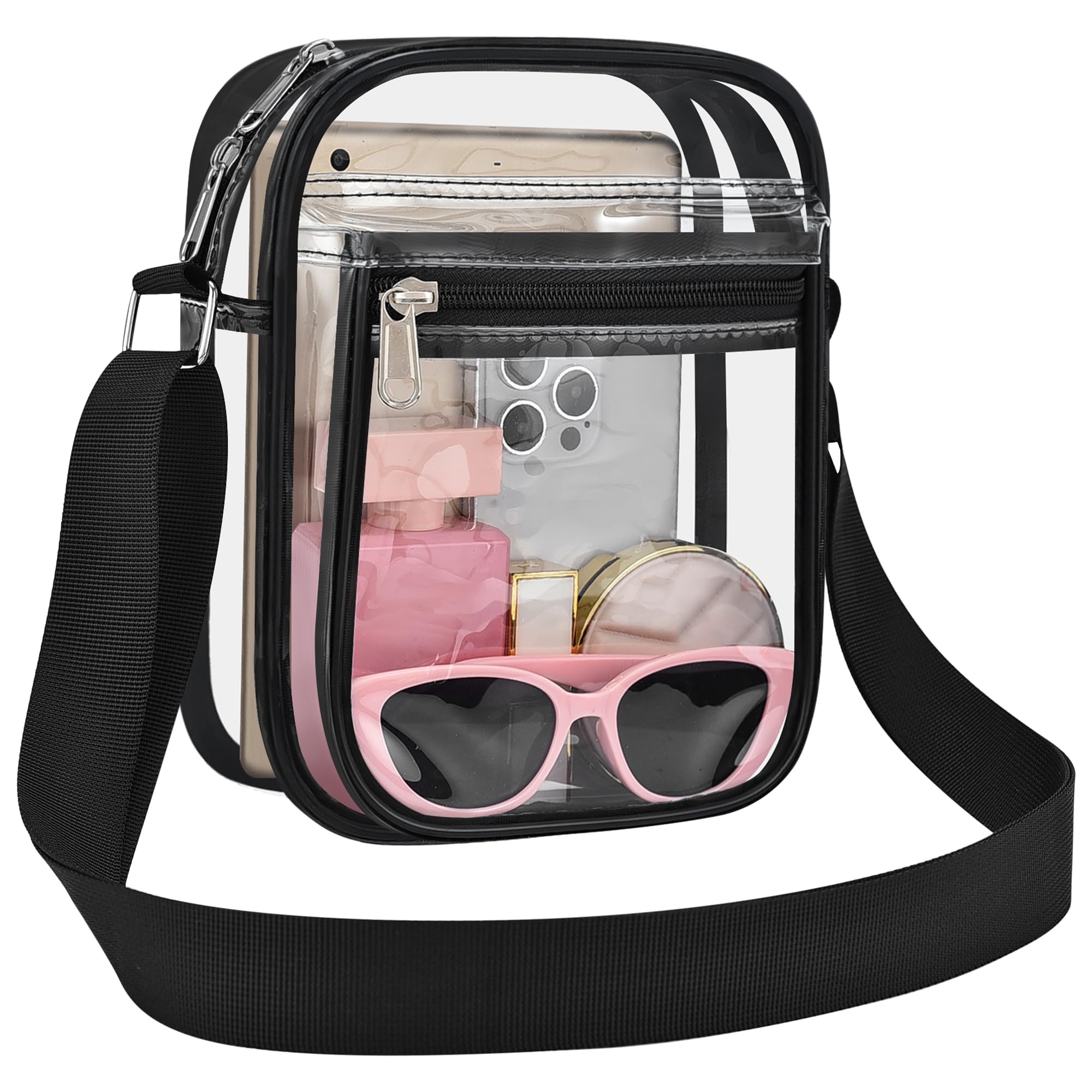 USPECLARE Clear Bag Stadium Approved Clear Messenger Bag for Men and Women