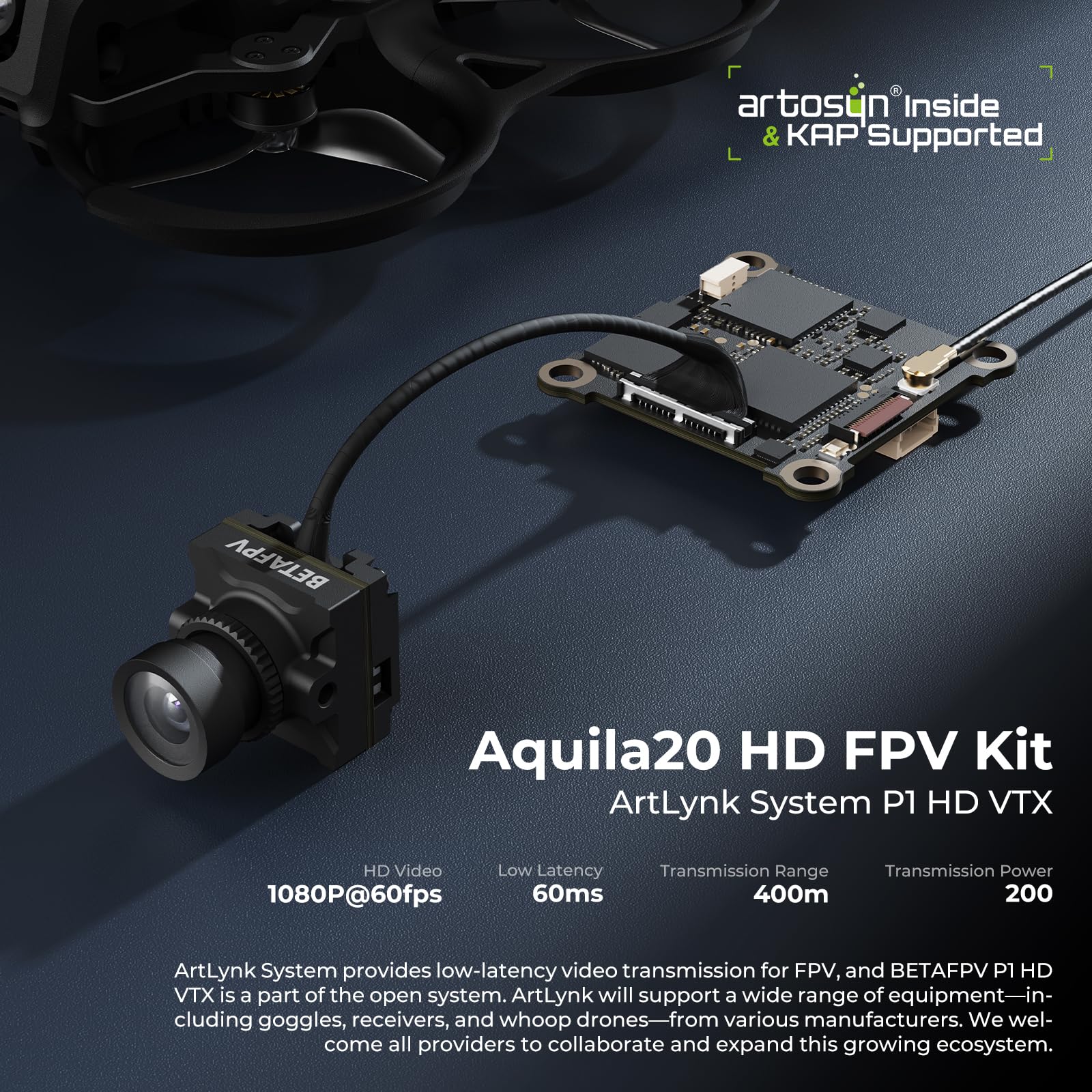 BETAFPV Aquila20 HD FPV Drone Kit with 1080P Camera, Altitude Hold, 2S Propulsion System for Beginner
