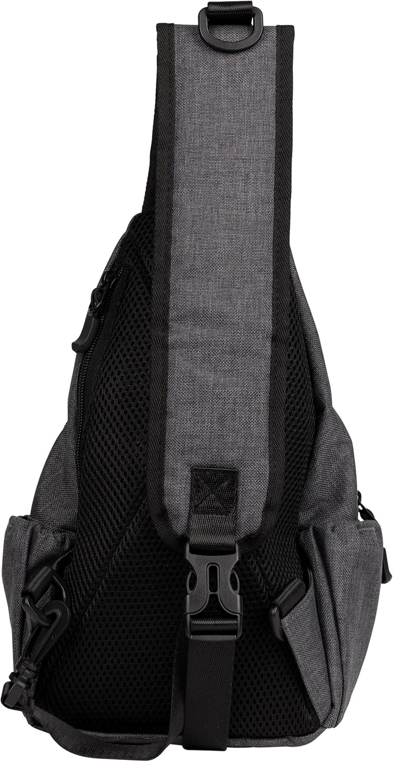 Trespass Sling Bag Versa - Crossbody Sling Bag for Men & Women, Cross Body Shoulder Bag, Travel, Hiking Chest Bag, Shoulder Backpack with Pockets