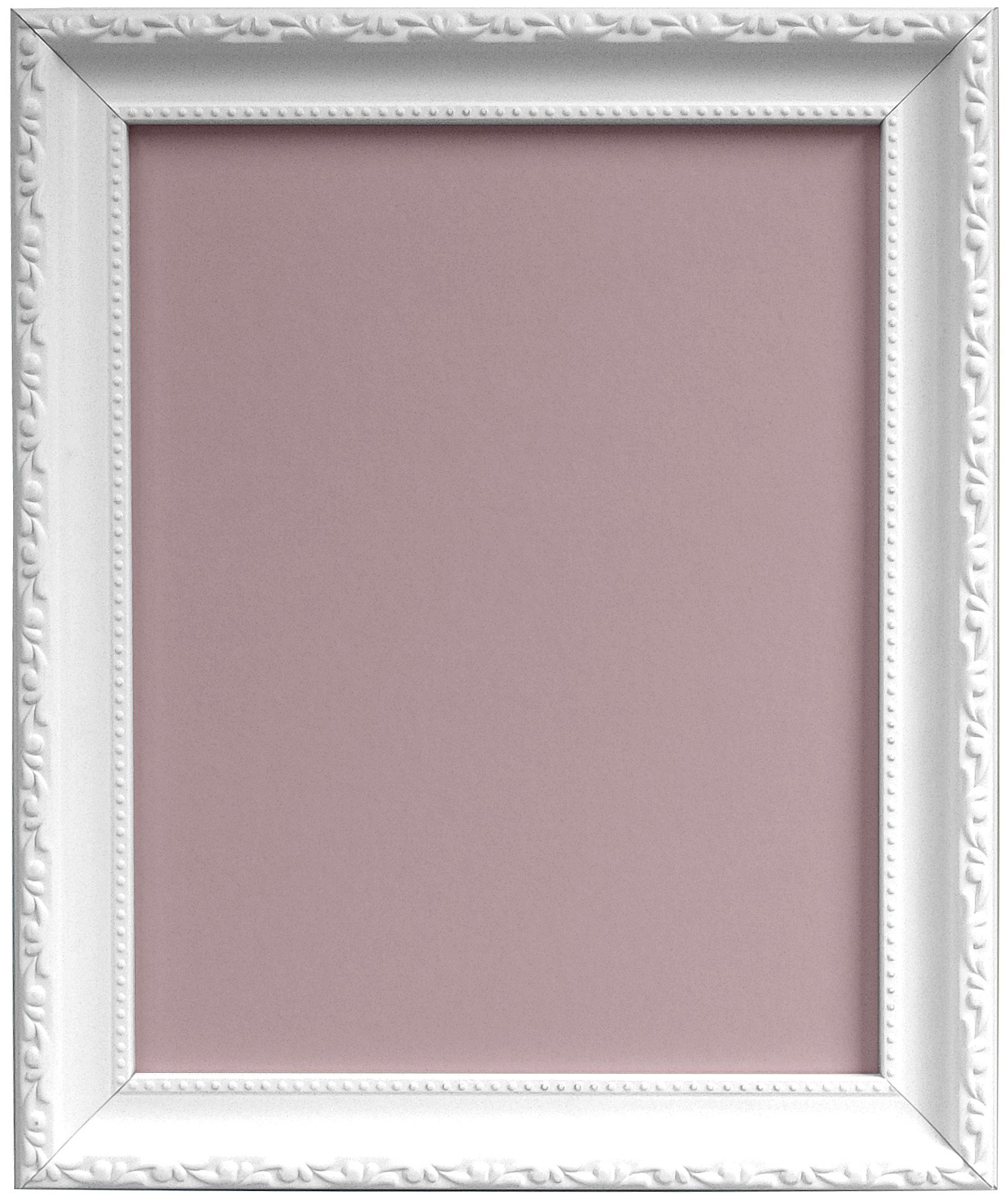 Shabby Chic biała ramka na zdjęcia z tylną ścianką kości słoniowej A1