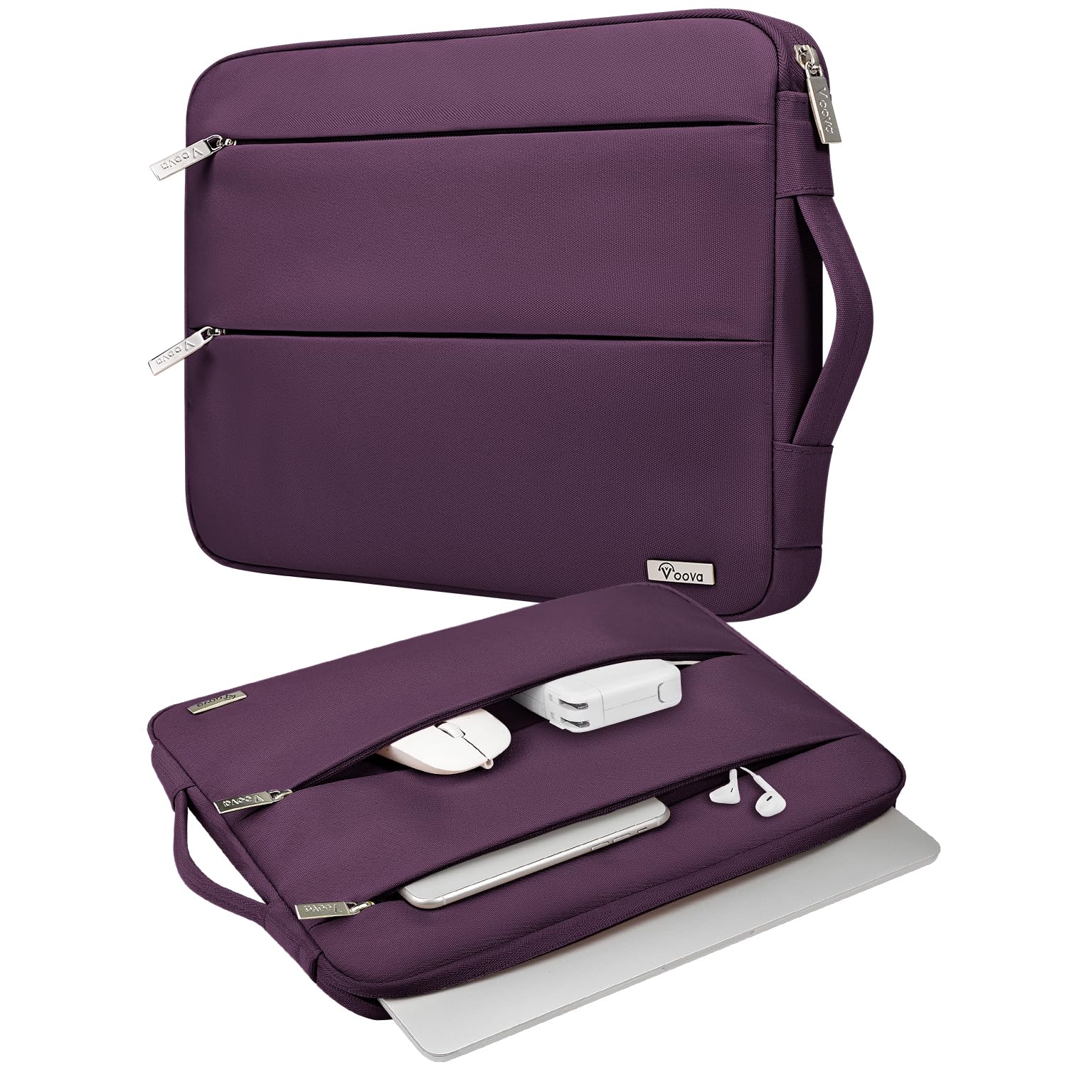 Voova 15.6-16 Inch Laptop Sleeve,MacBook Case，Laptop Case，Dark Purple